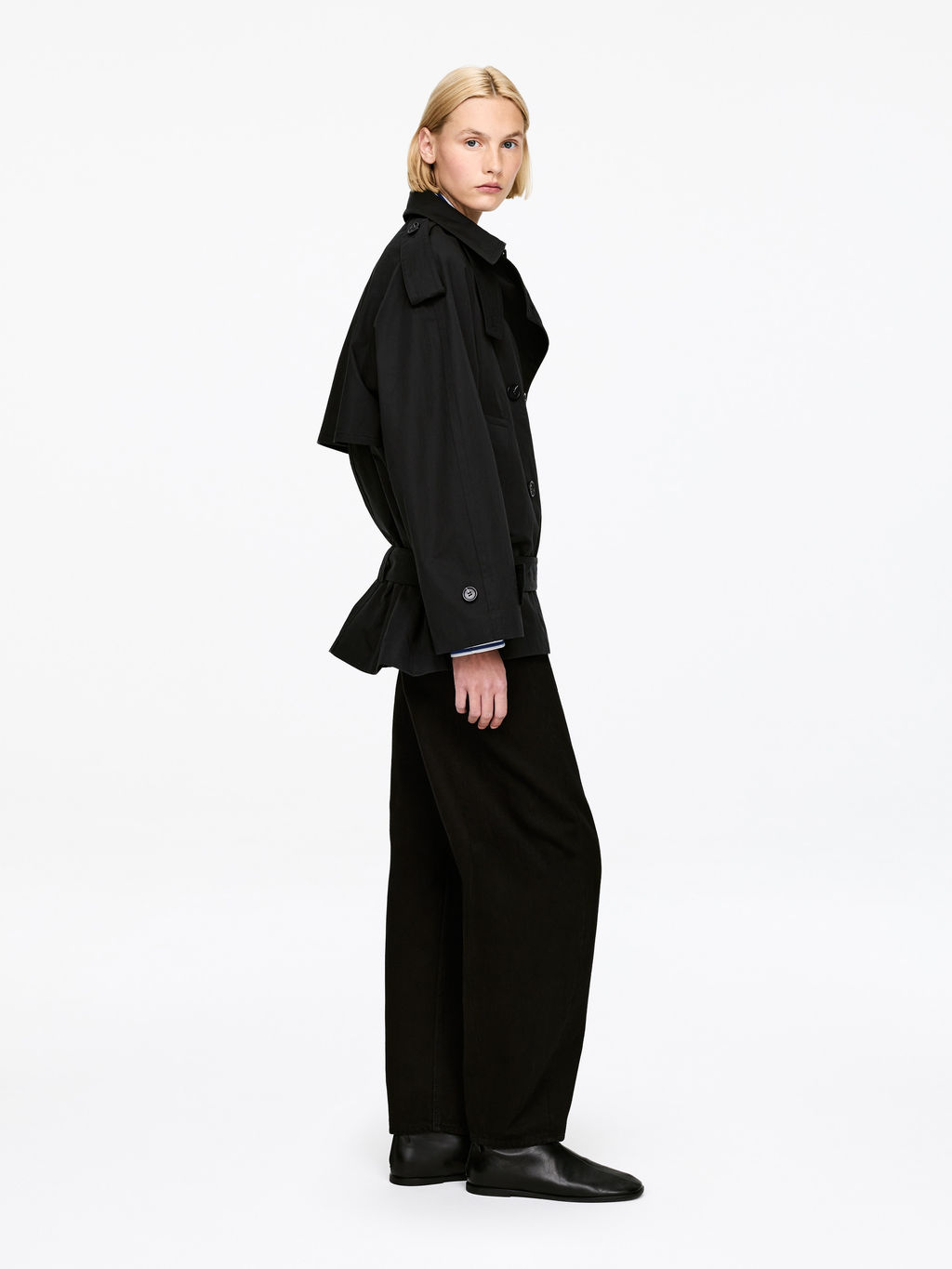 Chaqueta estilo trench