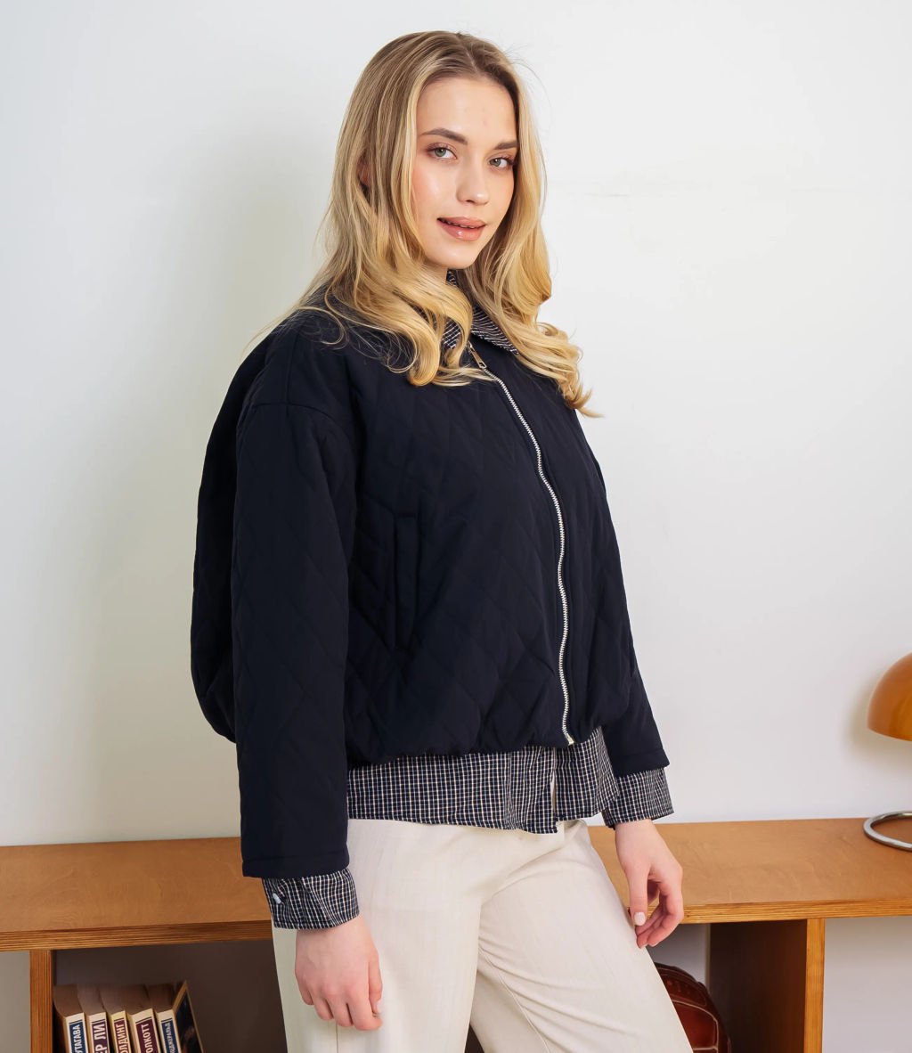 Куртка #КТ66199, тёмно-синий - Dommod фото 2