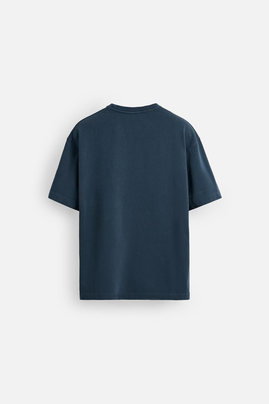 CAMBRIDGE EMBOSSED TEXT T-SHIRT - Zara фото 8