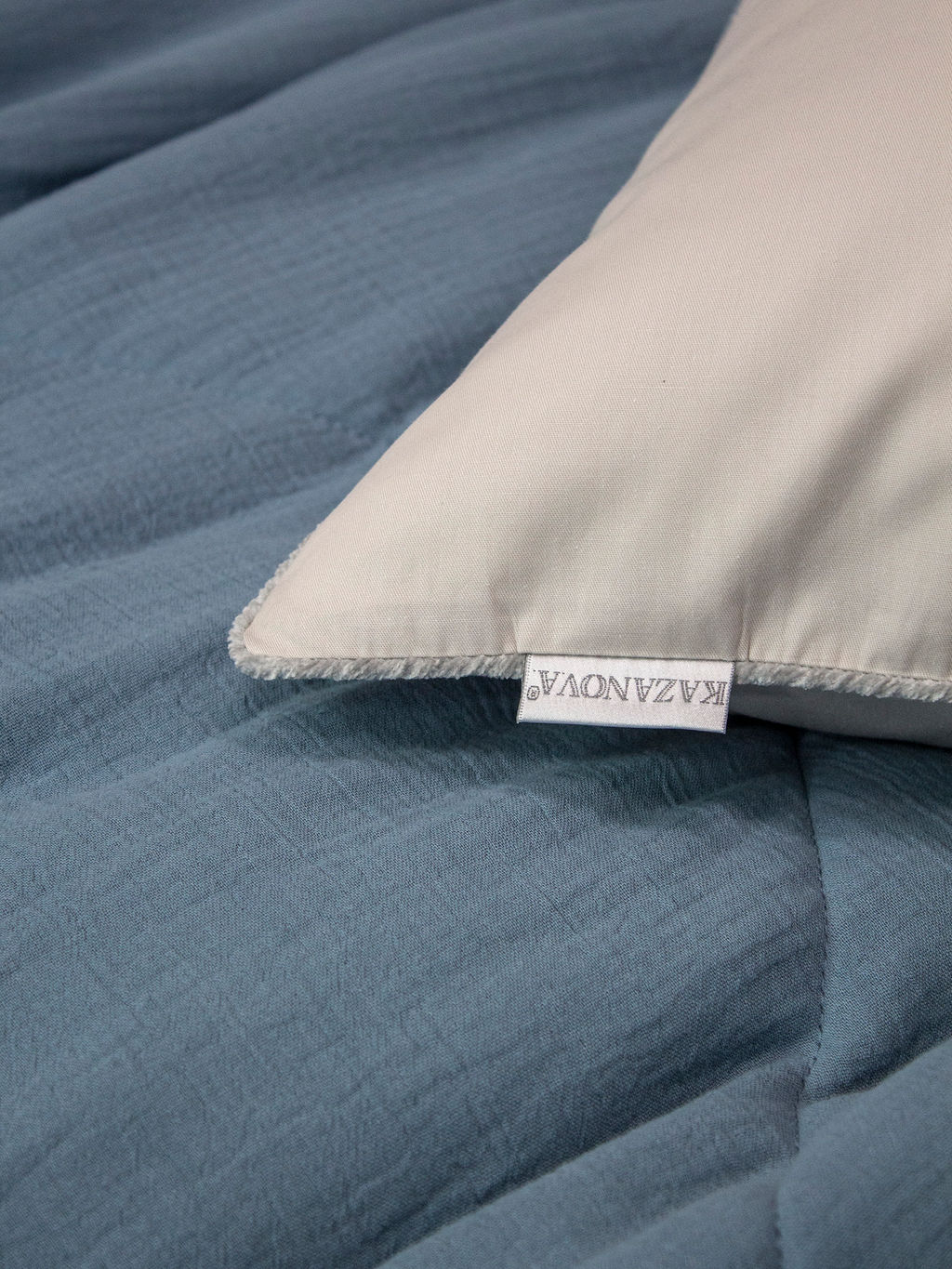 Muslin & Satin Solid color (деним бежевый) комплект