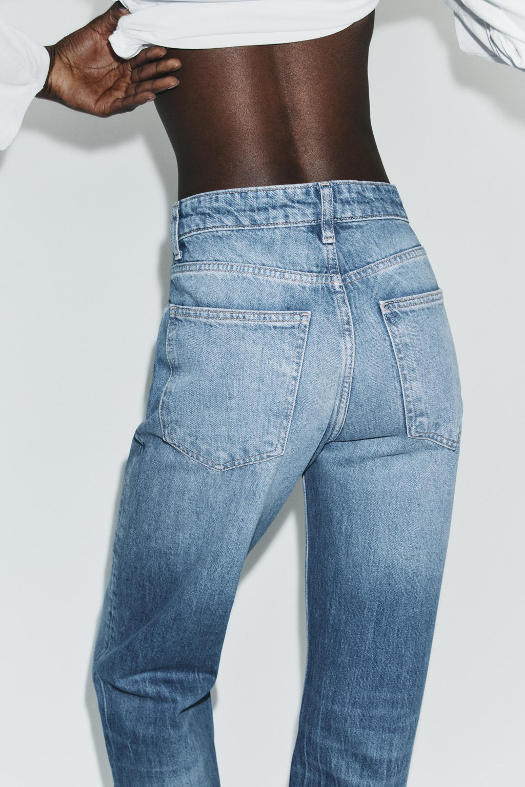 TRF WIDE-LEG HIGH-WAIST JEANS - Zara фото 13