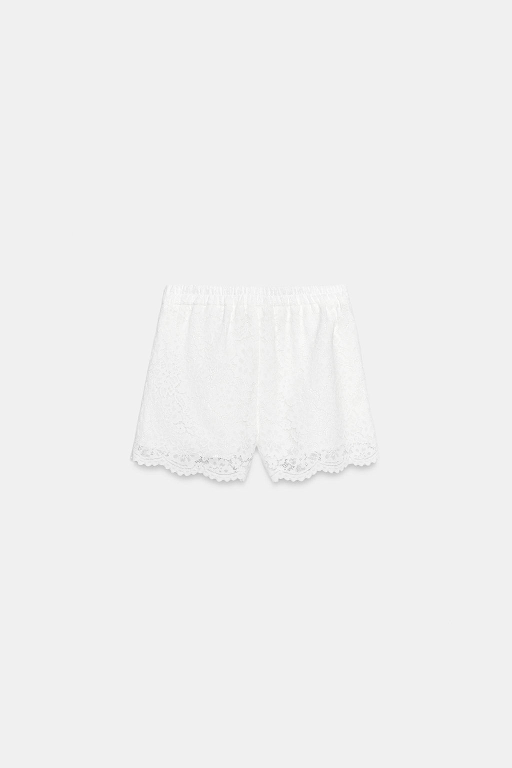 BERMUDA ENCAJE / Blanco - Zara фото 8