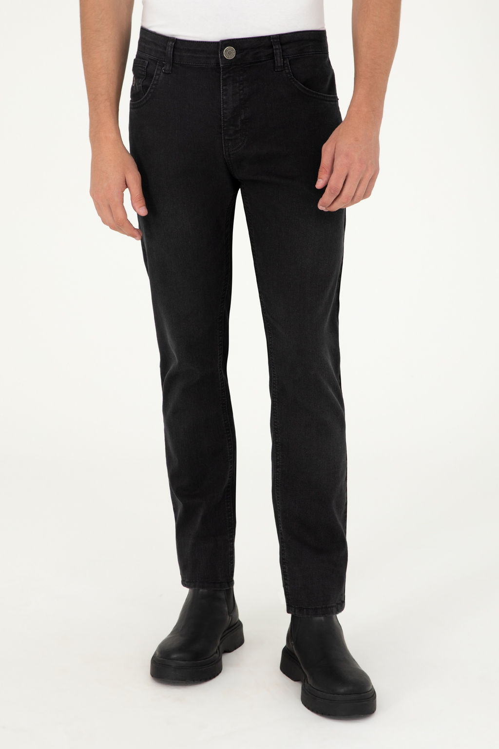 Мужские черные джинсовые брюки - U.s. polo assn фото 8