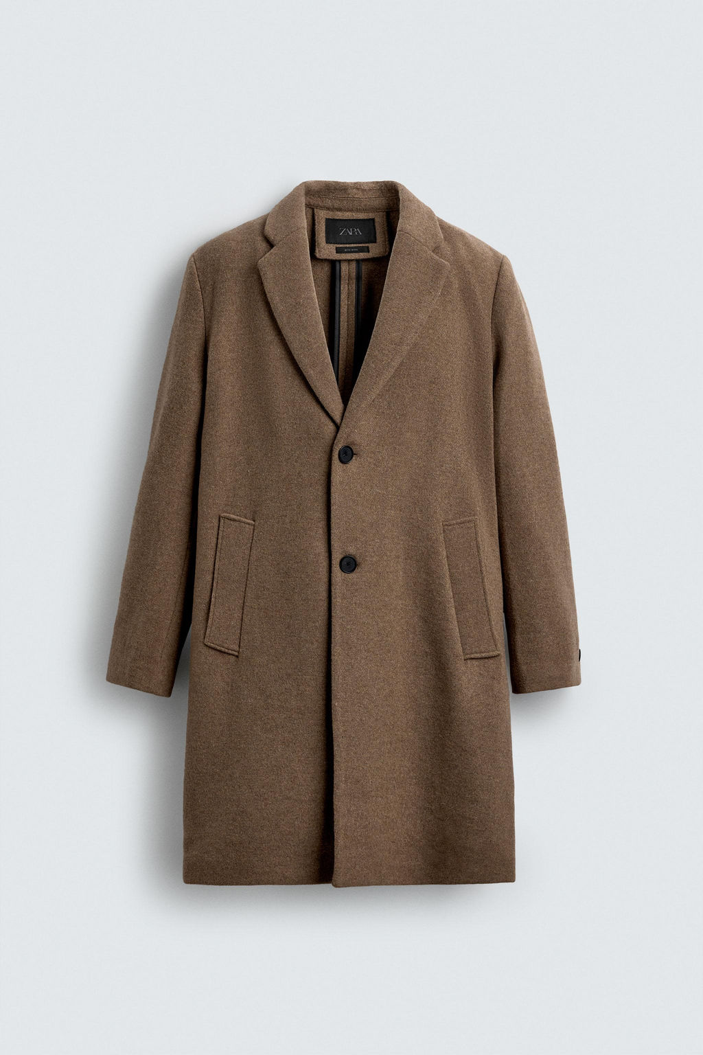 REGULAR FIT WOOL COAT - Zara фото 8