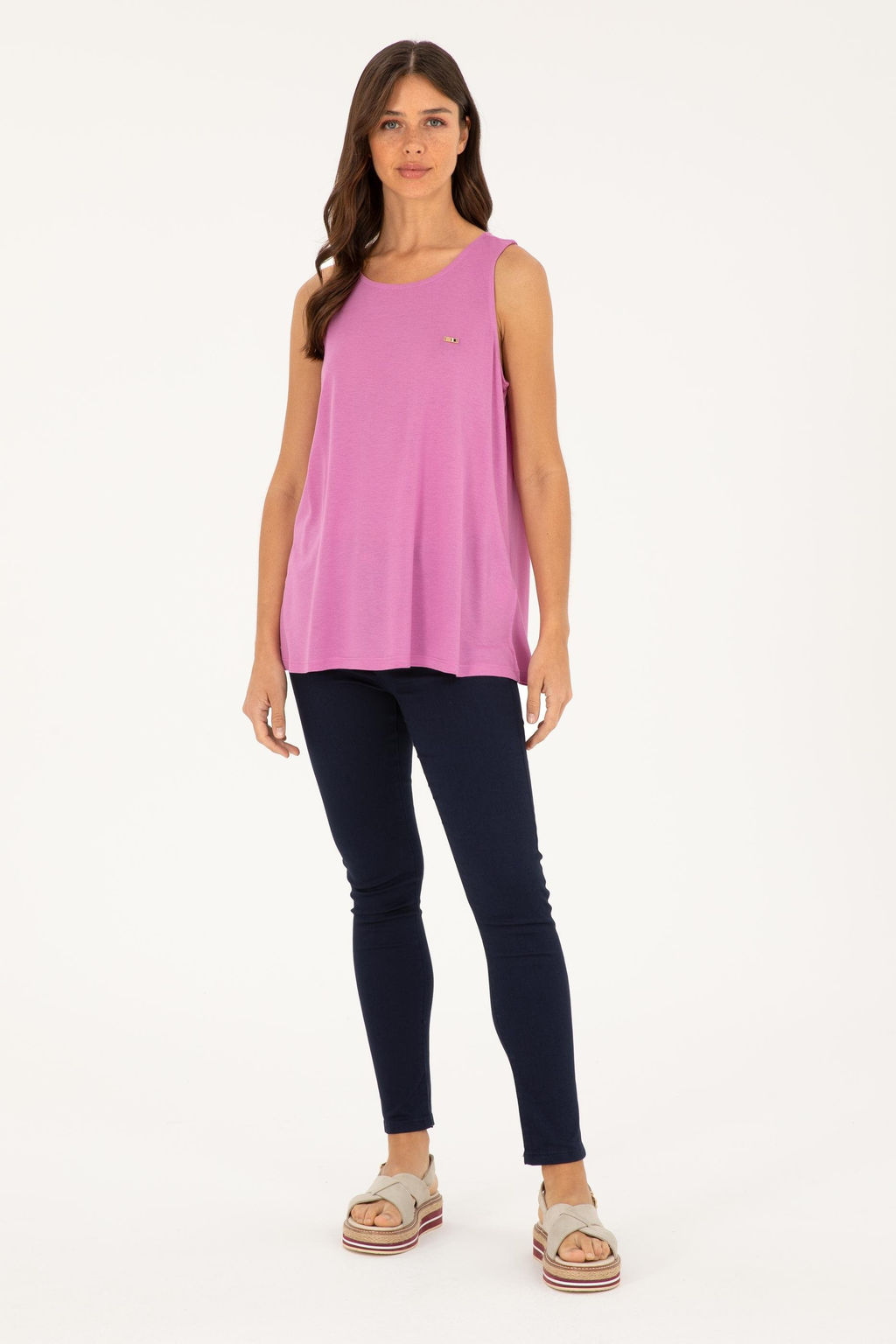 U. S. Polo Assn / Женская фиолетовая футболка - U.s. polo assn фото 4