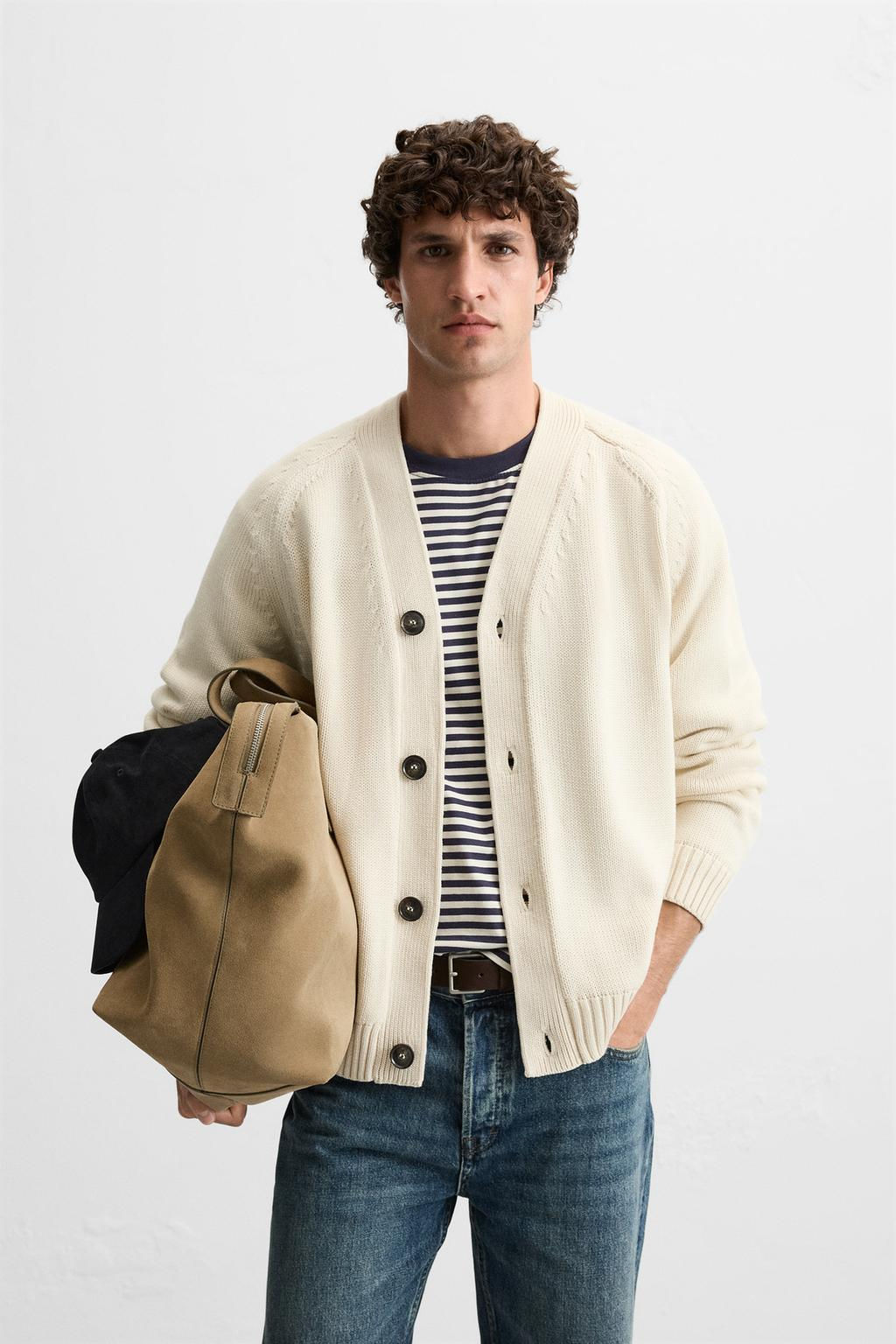 CONTRAST BUTTON CARDIGAN - Zara фото 2