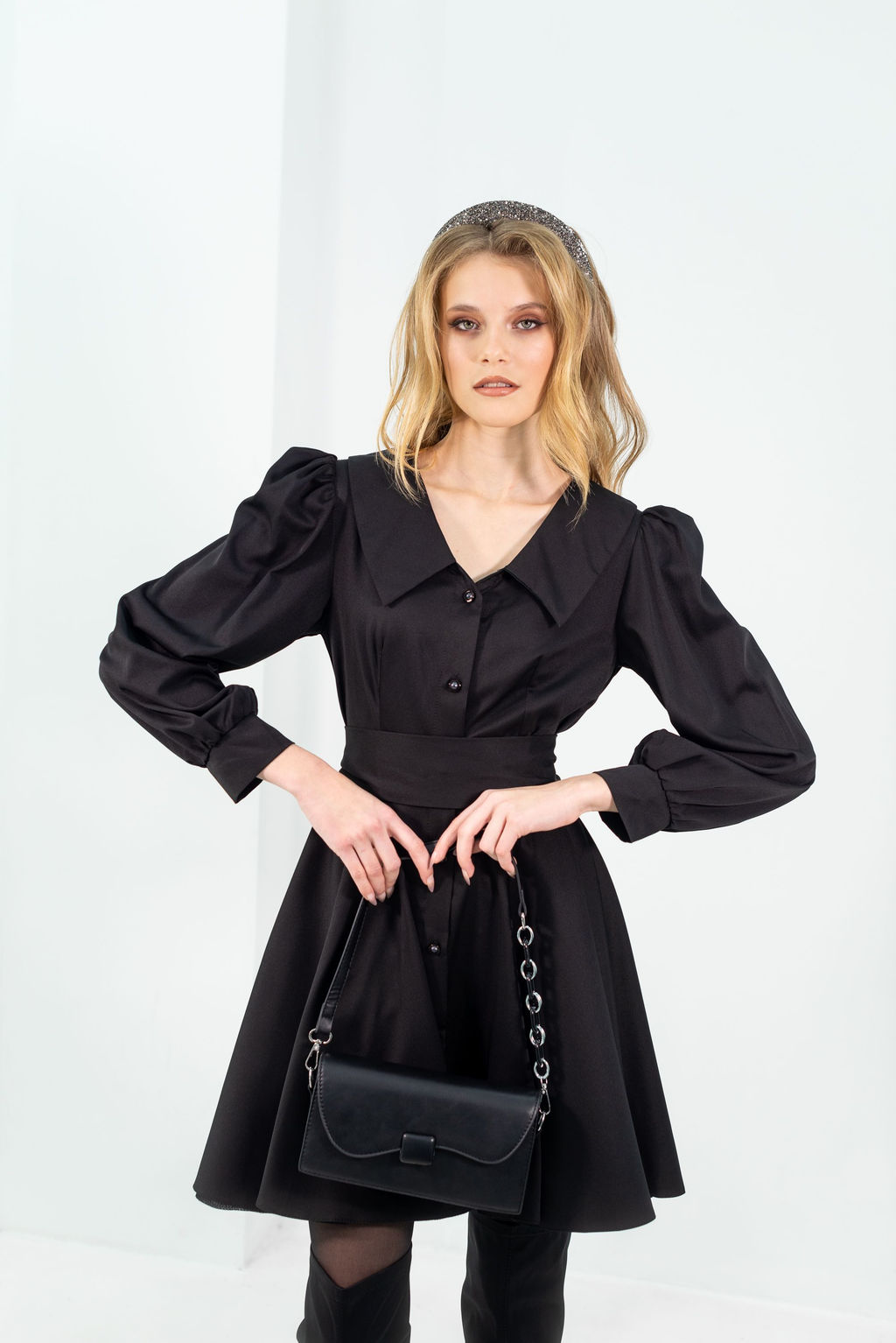 Платье Лада (черный) - Nadi bordo фото 6