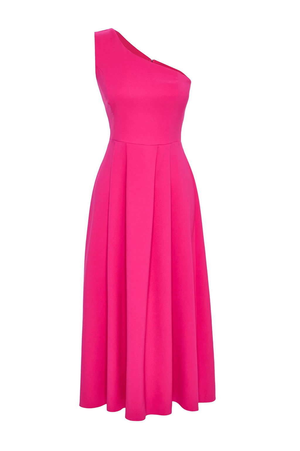 TRENDYOLMILLA Pembe A-Kesim Tek Omuz Dokuma S?k Elbise TPRSS25EL00074  фото 6