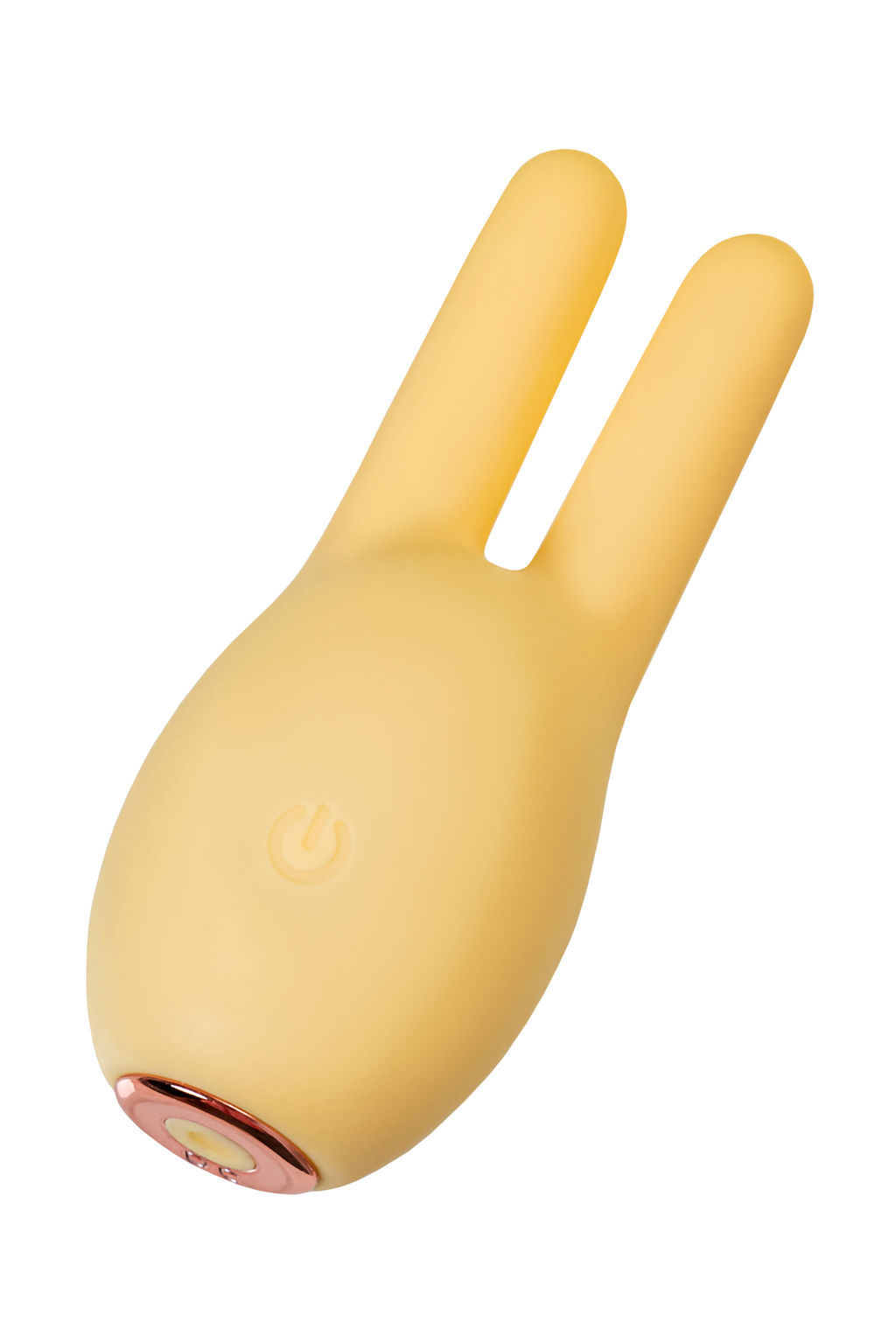 Вибратор Штучки-Дрючки, Mr. Bunny, желтый, силикон, 9,2 см  фото 6
