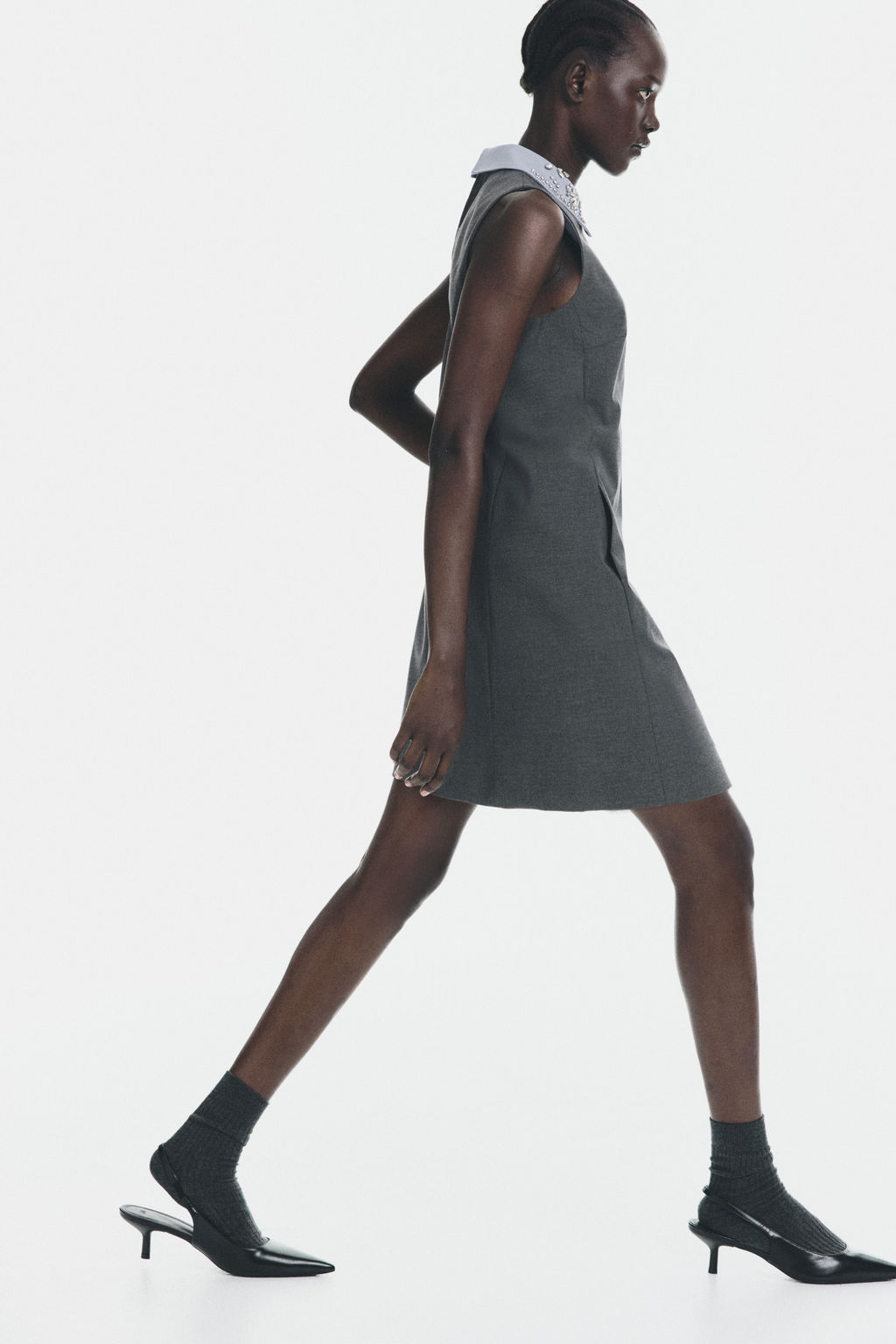 Vestido evas? con cuello embellecido - H&m фото 3