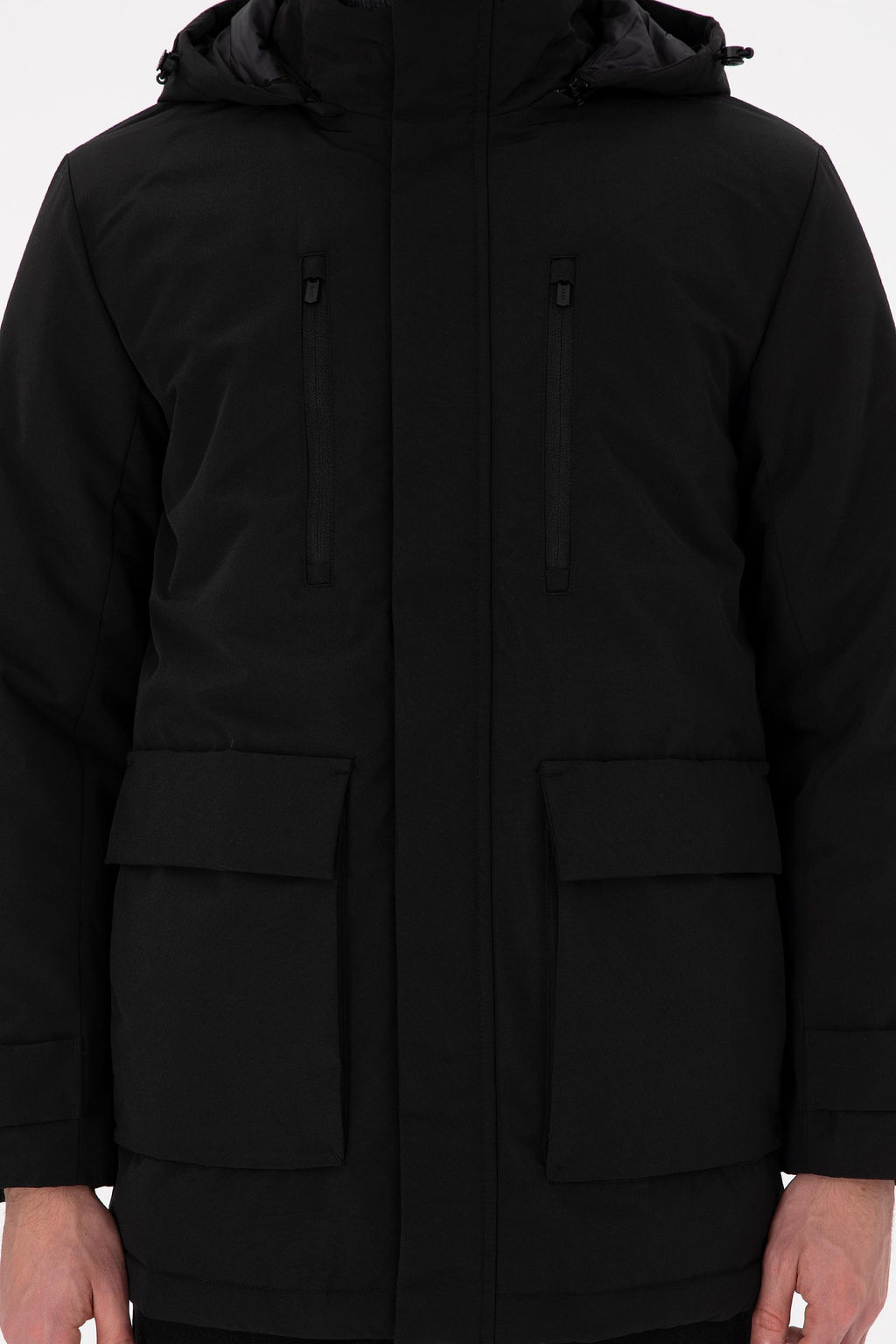 Мужское черное пальто Неожиданная скидка в корзине - U.s. polo assn фото 6