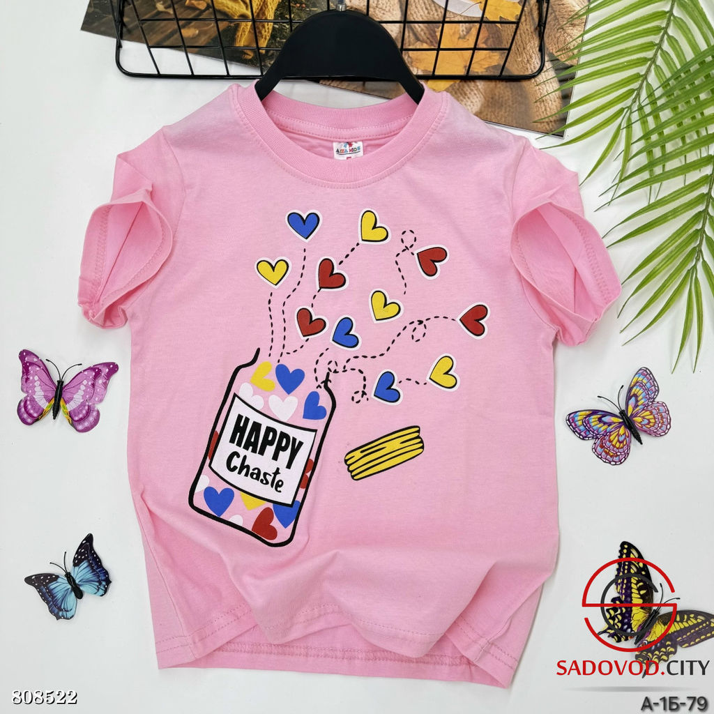 Футболка для девочки, хлопок