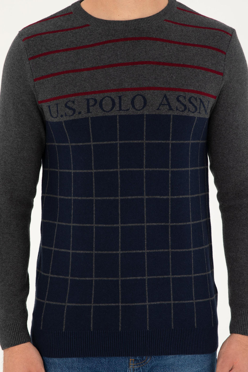 Мужской темно-синий свитер Неожиданная скидка в корзине - U.s. polo assn фото 13