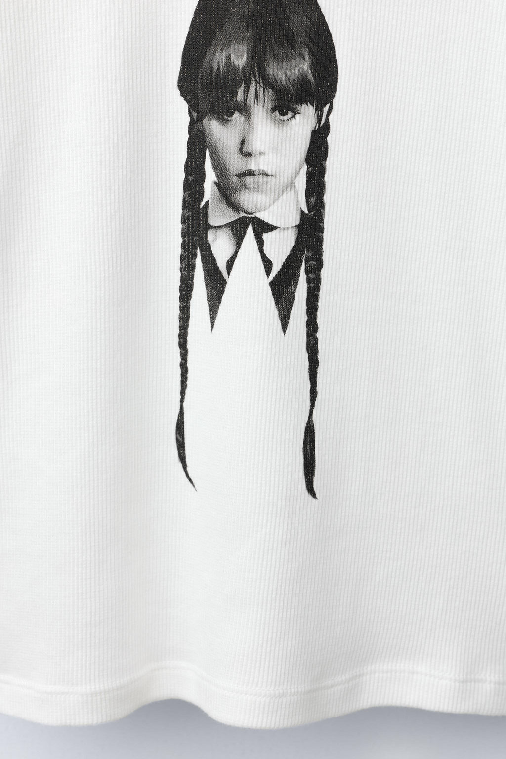 WEDNESDAY RIBBED T-SHIRT - Zara фото 3