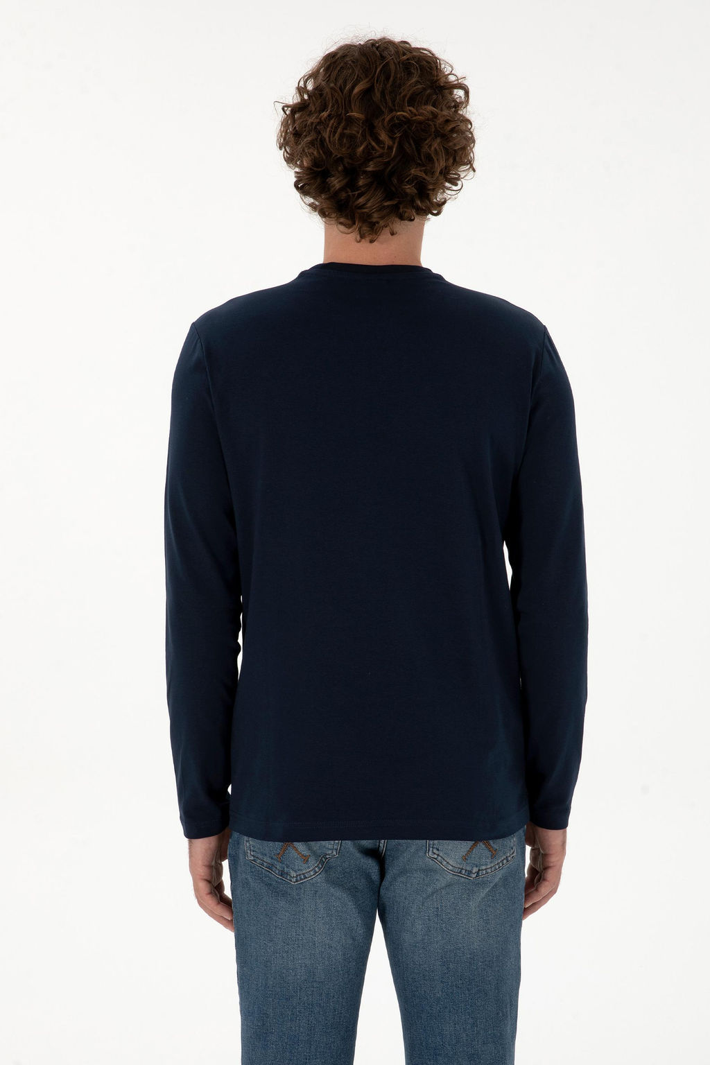 Erkek Lacivert Basic Sweatshirt Sepette S_rpriz _ndirim - U.s. polo assn фото 5