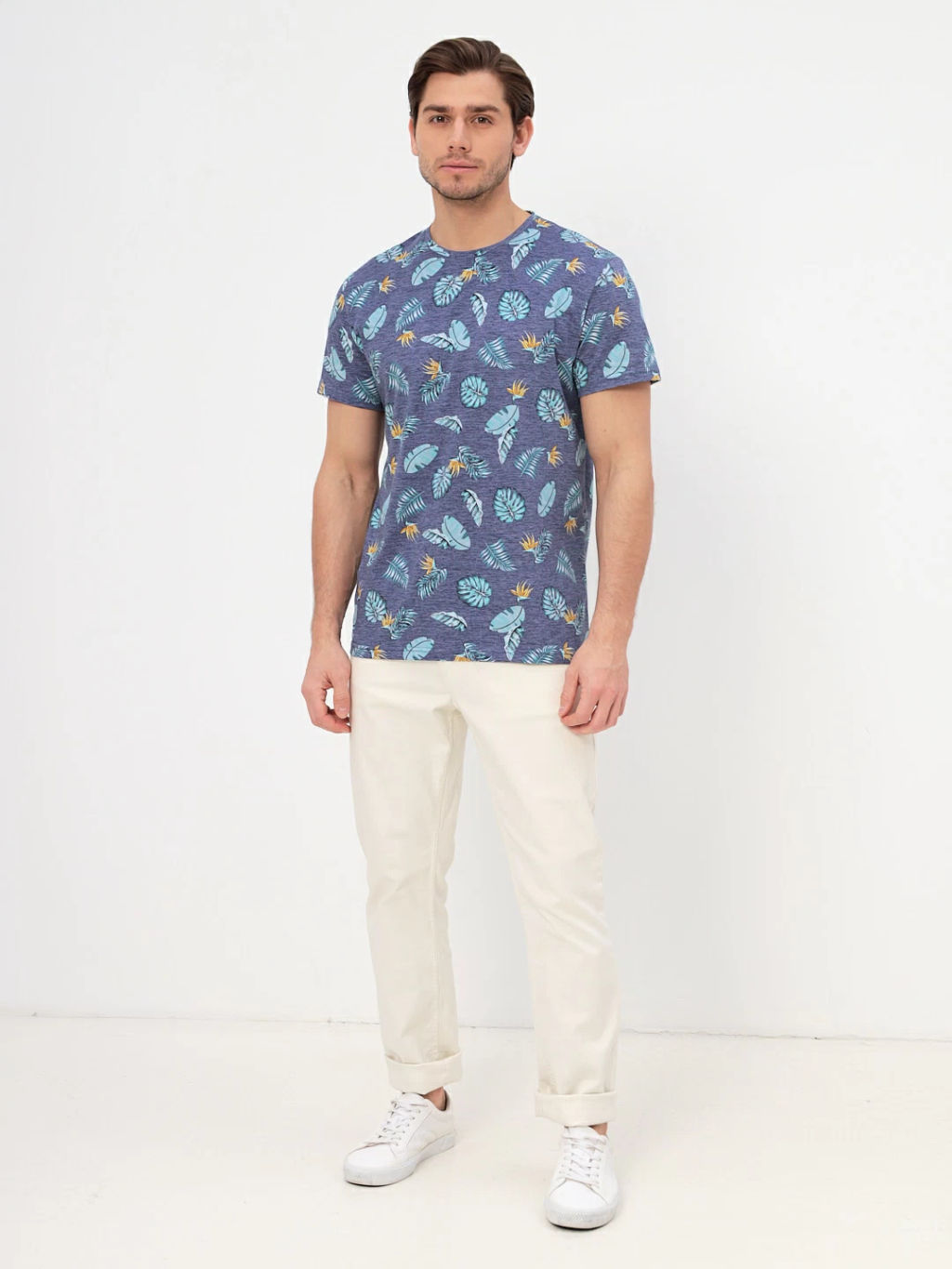 Футболка мужская короткий рукав GREG G145-KP-UT15 (голубой лист)