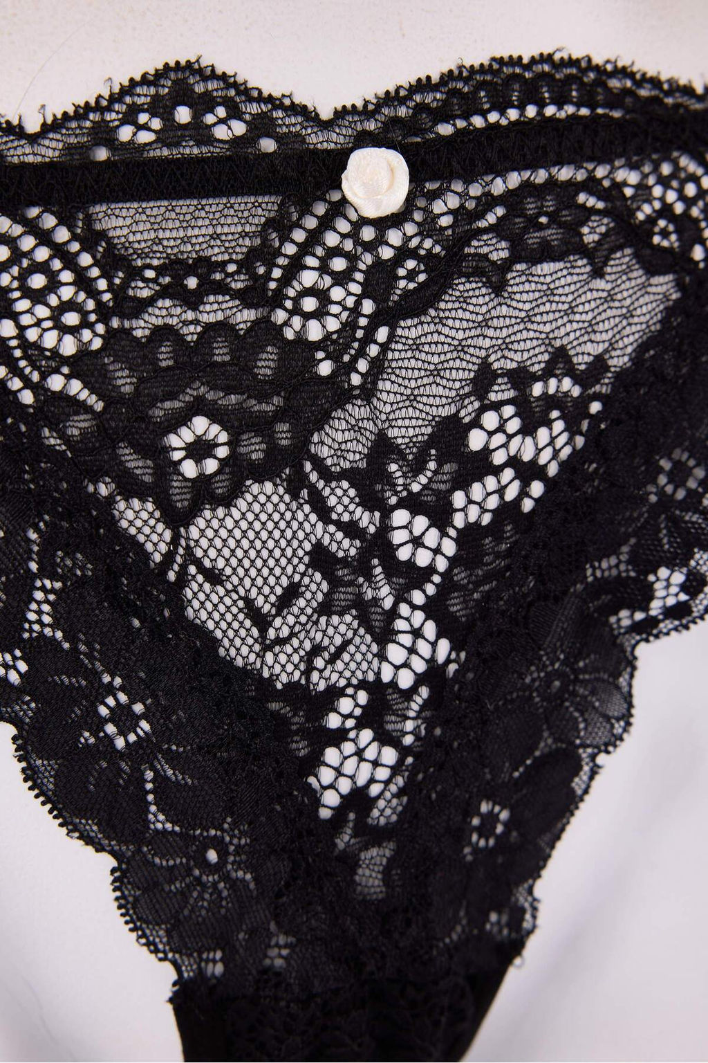 Siyah 3lu Dantel Tanga Kulot THMSS26KU00001