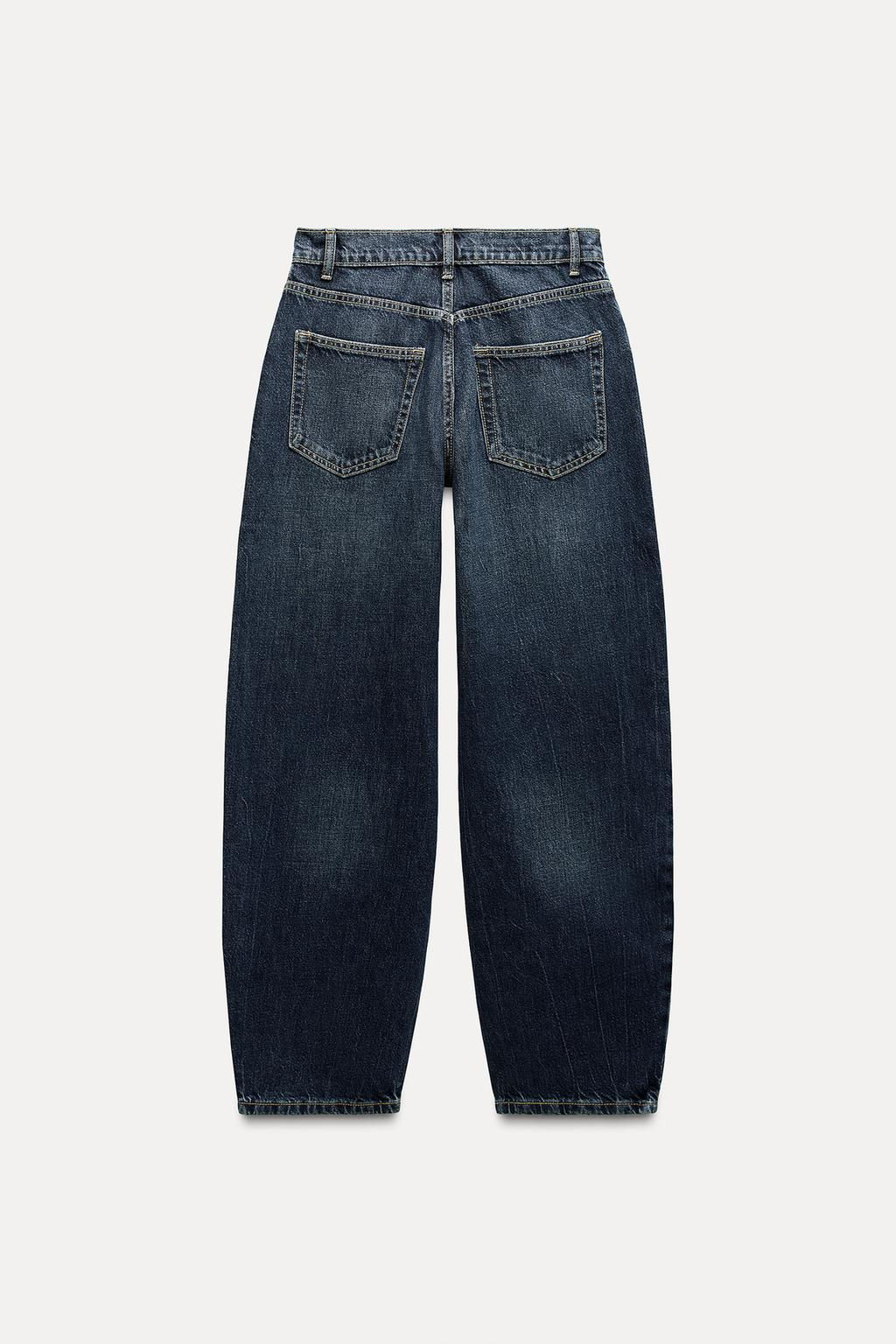 TRF BALLOON MID-RISE JEANS - Zara фото 8