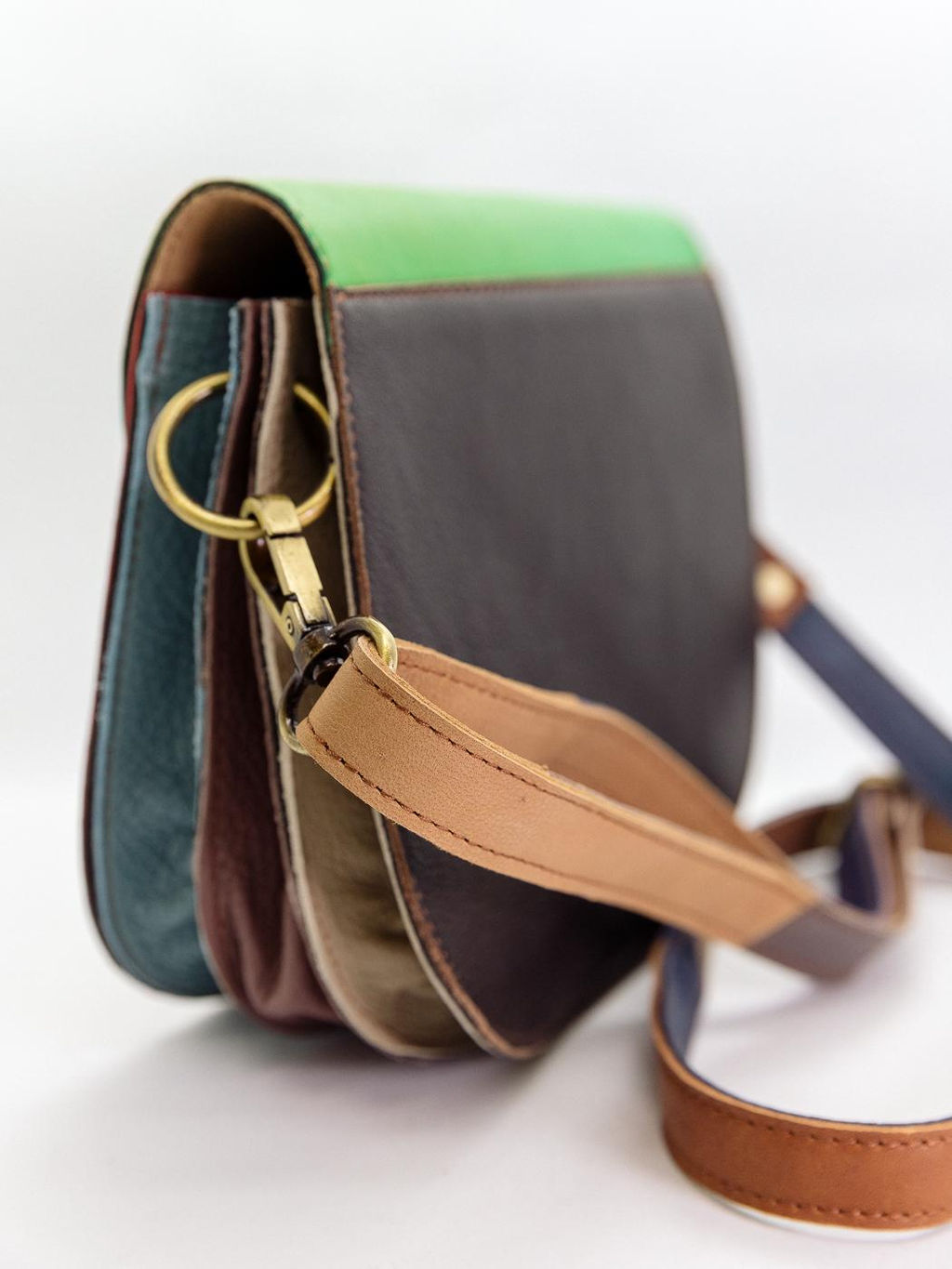 Сумка натуральная кожа через плечо №1122/22 - Ганг фото 4