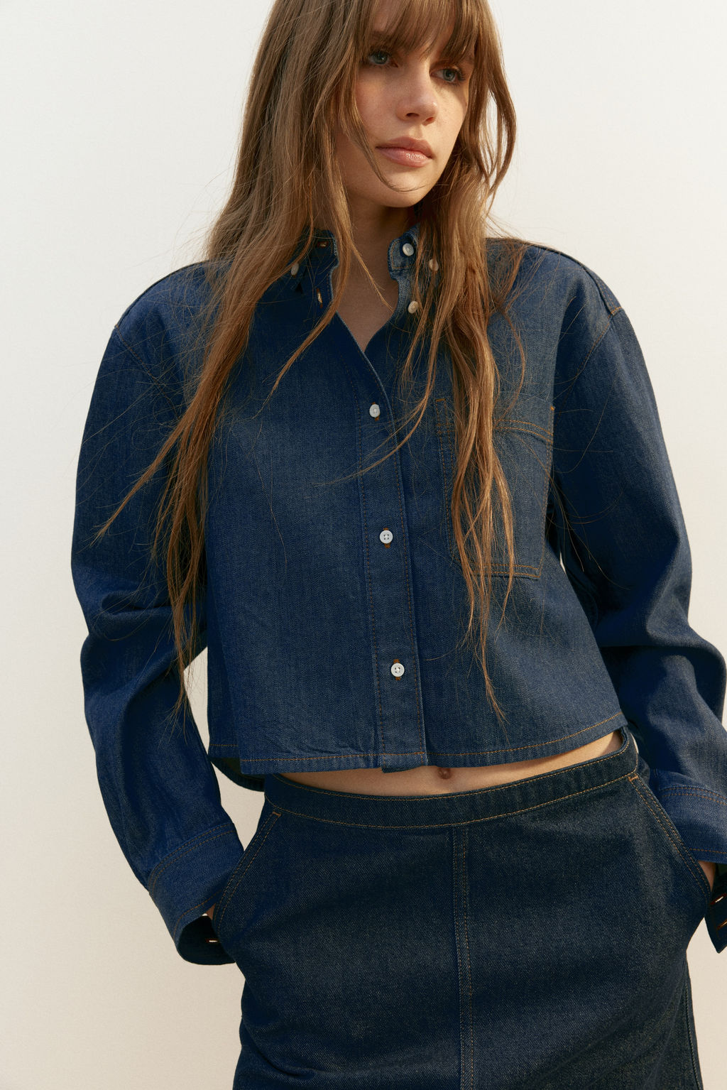 Camisa denim - H&m фото 3