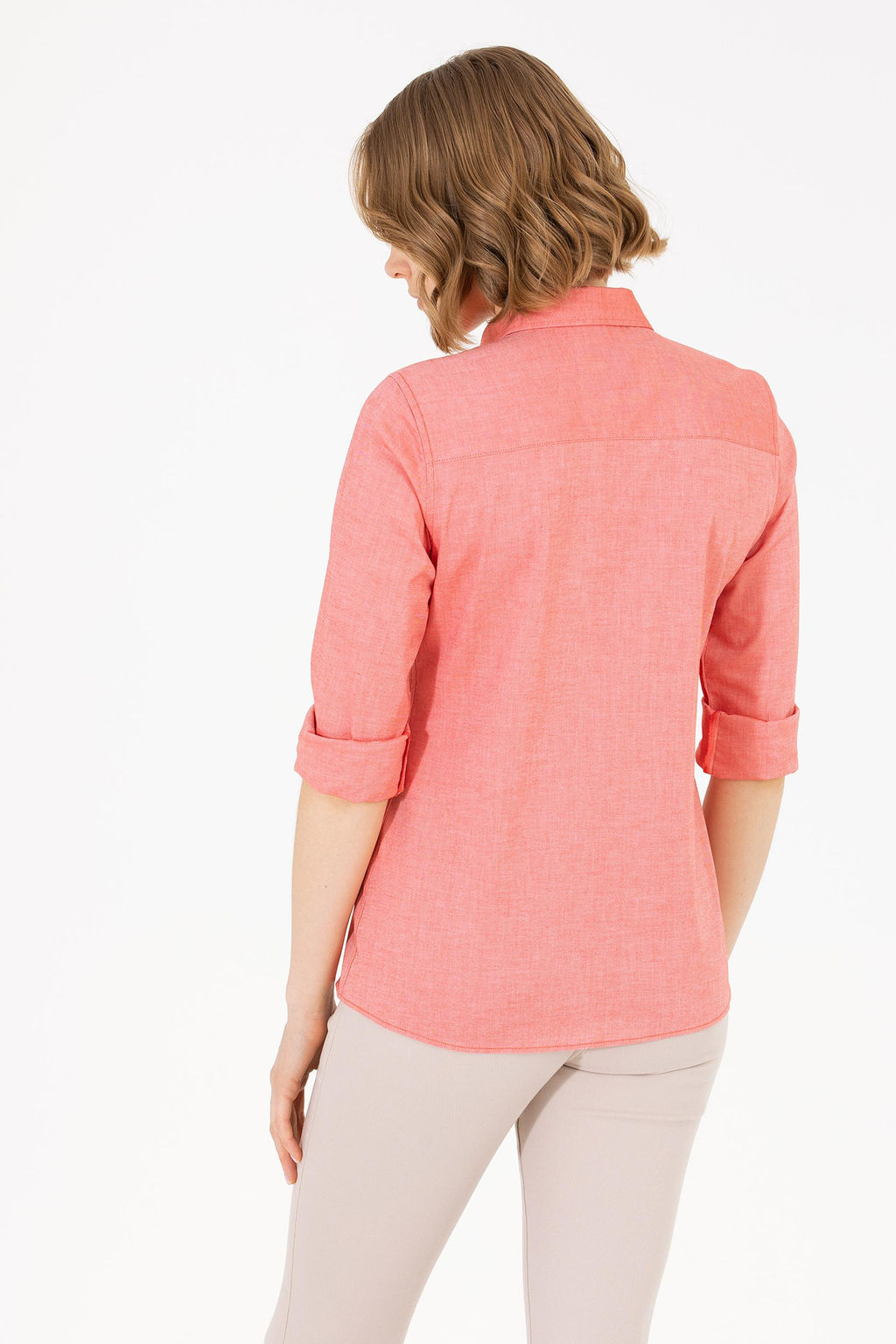 Рубашка женская красная Uzunkol Basic - U.s. polo assn фото 5