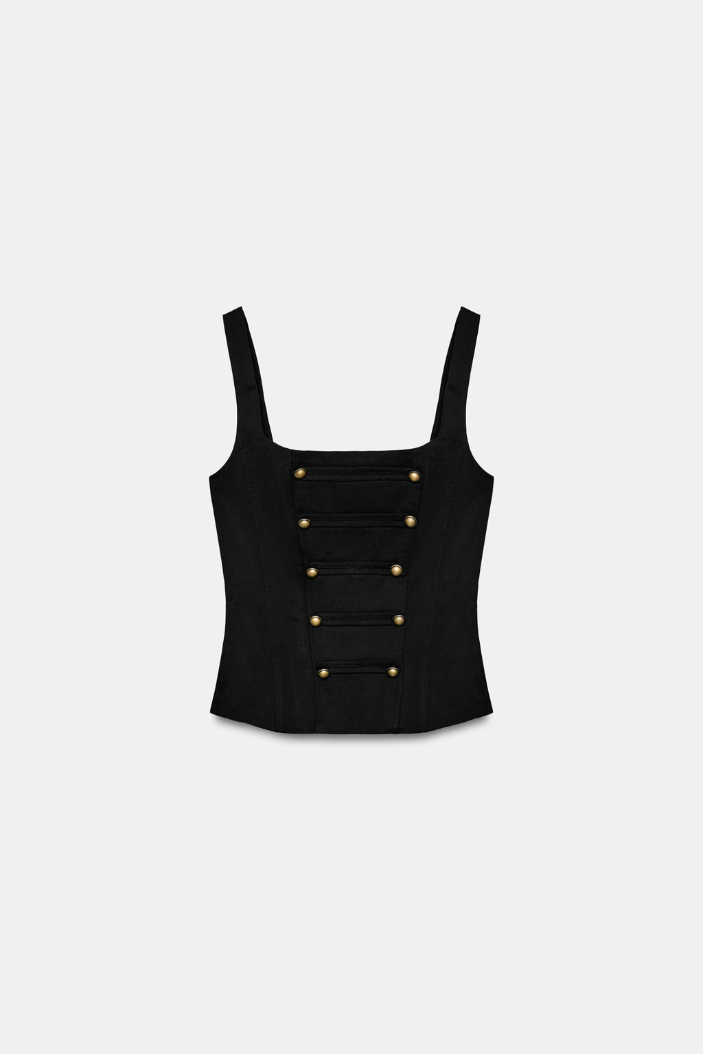 TOP CORSETERO BOTONES / Negro - Zara фото 5