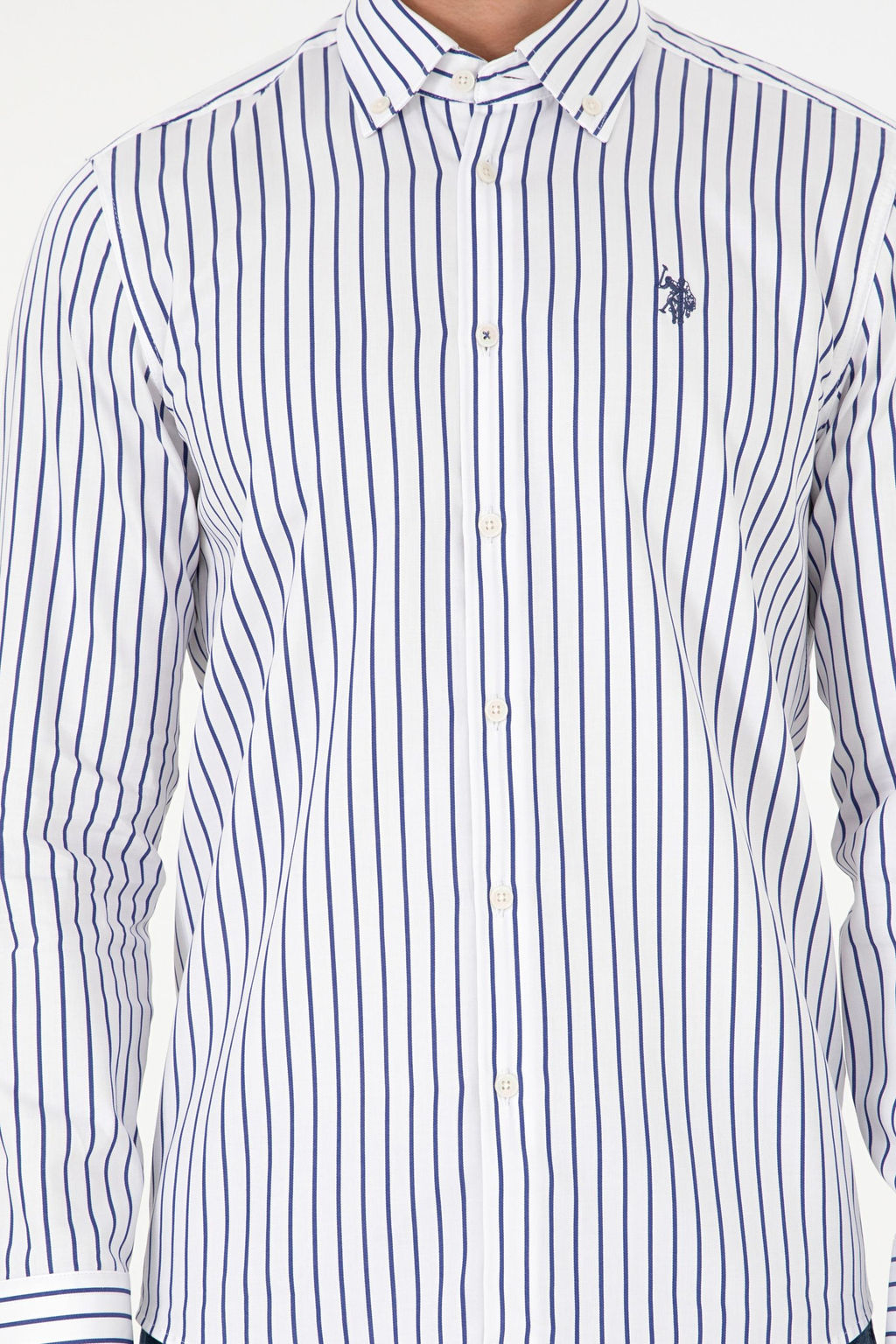 Мужская темно-синяя рубашка с длинным рукавом Неожиданная скидка в корзине - U.s. polo assn фото 6