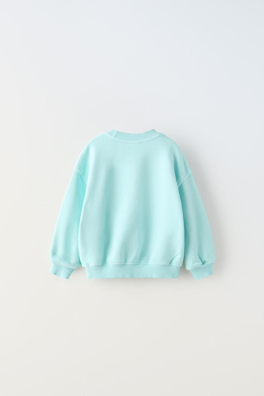 GARMENT-DYE EMBROIDERED SWEATSHIRT - Zara фото 5