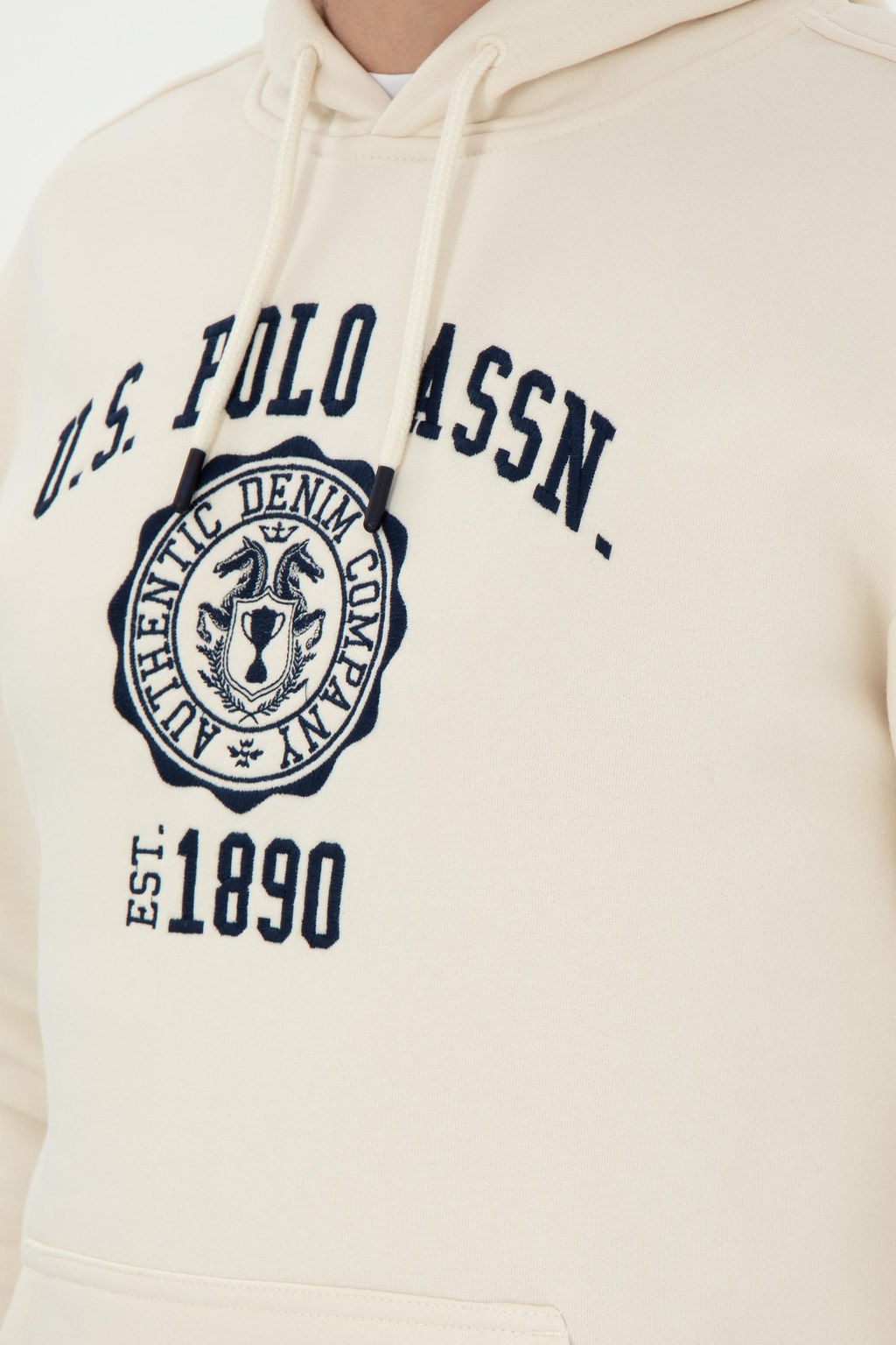 Мужской кремовый свитшот Неожиданная скидка в корзине - U.s. polo assn фото 7