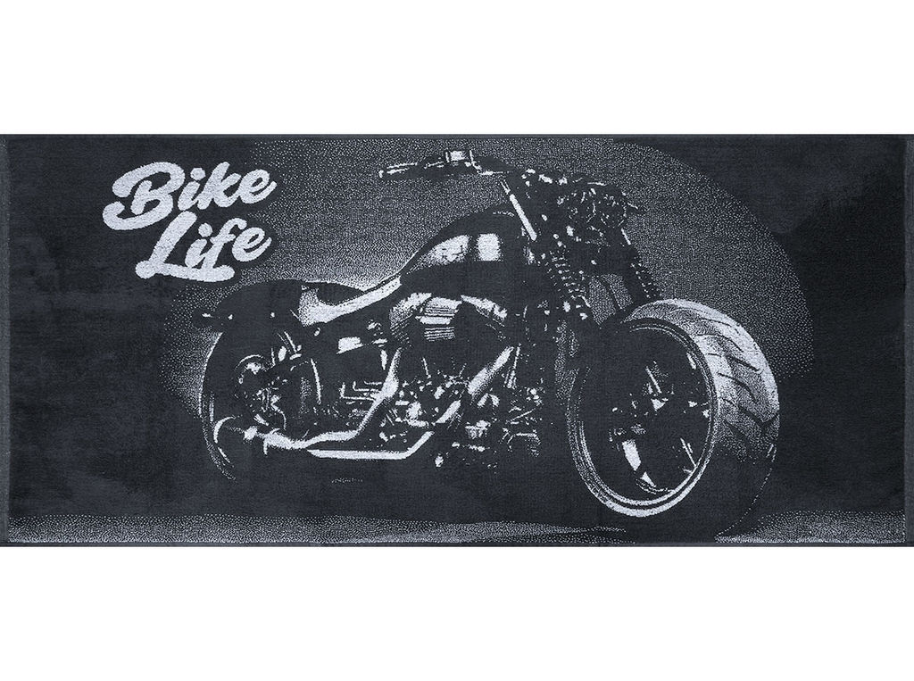 Полотенце махровое 6с102.411ж1 Bike life (антрацит) 67х150см