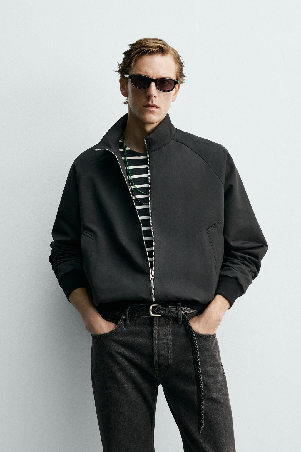 CAZADORA REGULAR FIT ALGOD?N - LANA AARON LEVINE X ZARA / Negro  фото 2
