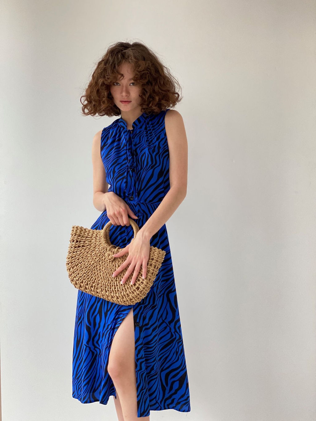 Платье, как из к/ф Красотка, синее с принтом - Martichelli фото 24