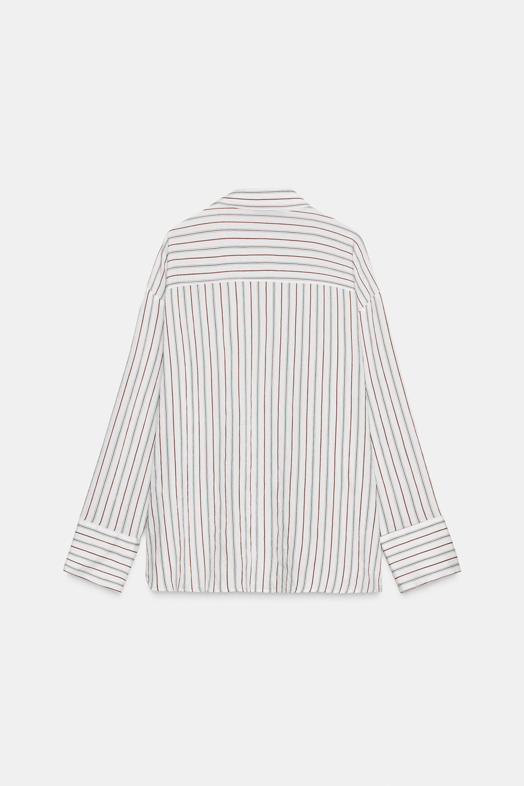 FLOWING STRIPED SHIRT WITH SCARF DETAIL - Zara фото 6