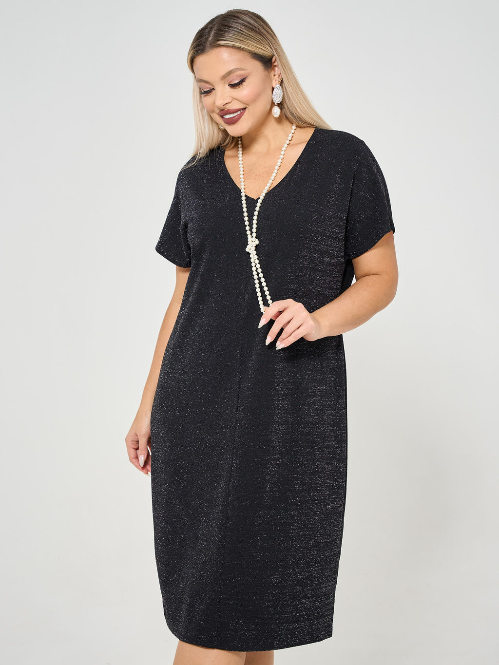 Платье 0183-1 черный кристалл