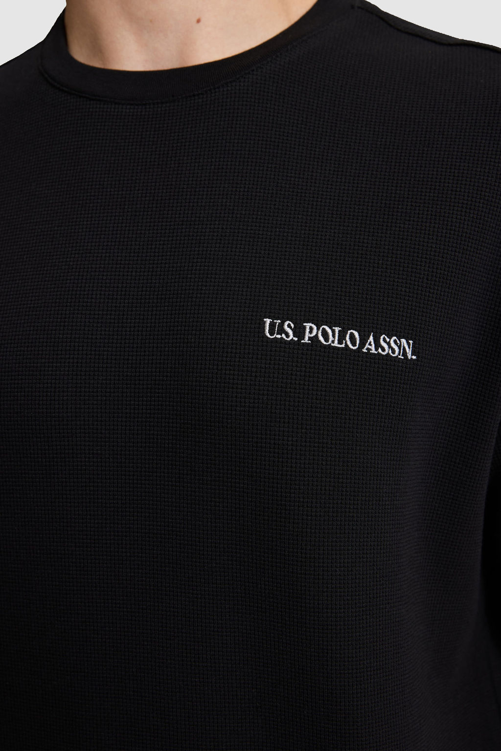 Erkek Siyah Comfort Fit Bisiklet Yaka TiЕГrt - U.s. polo assn фото 5
