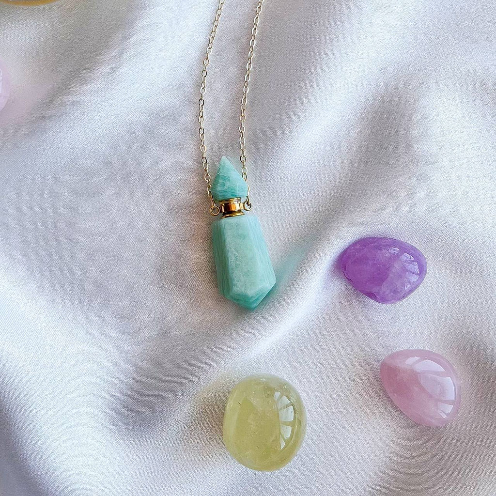 Кулон "Флакон" из Амазонита