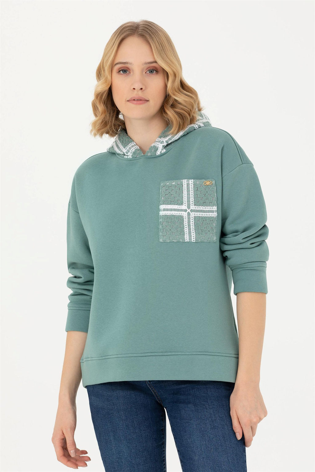 Женский мятный свитшот - U.s. polo assn фото 8