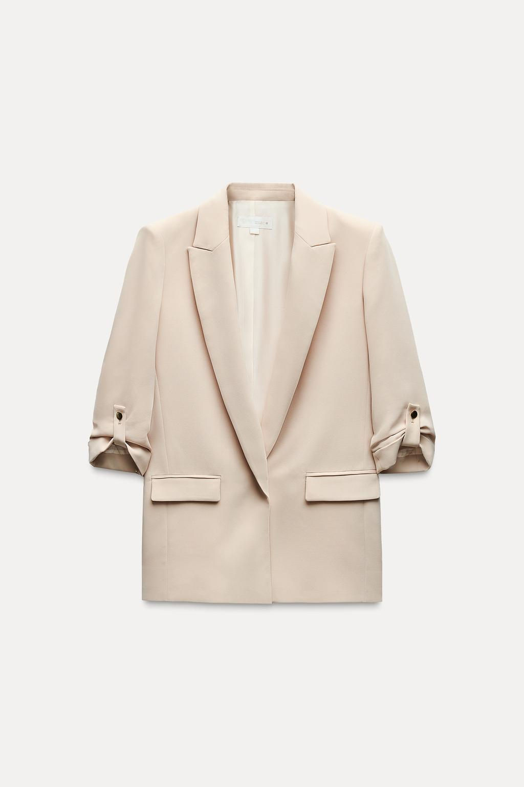 BLAZER WITH ROLLED-UP SLEEVES - Zara фото 10