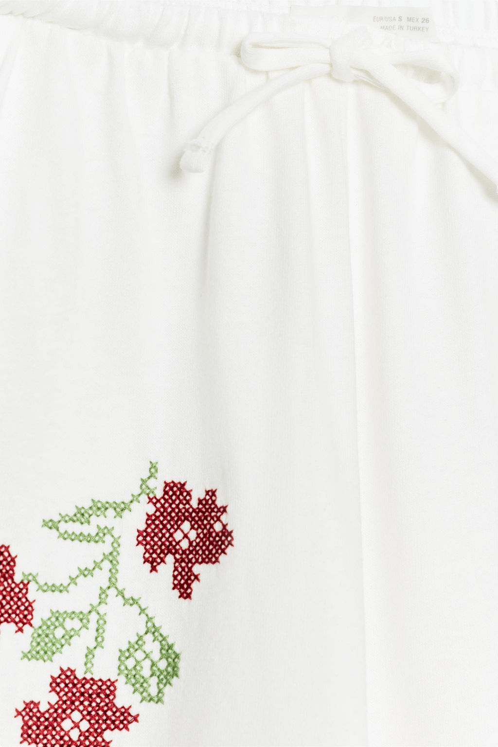 PANTAL?N LARGO BORDADOS / Blanco - Zara фото 9