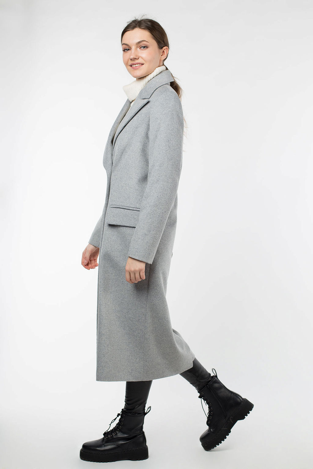 01-09493 Пальто женское демисезонное - El podio фото 3