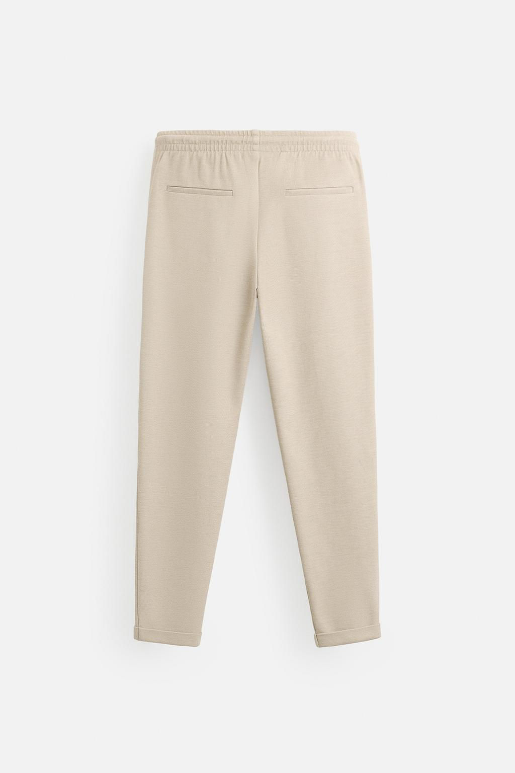 EASY CARE JOGGER WAIST TROUSERS - Zara фото 7