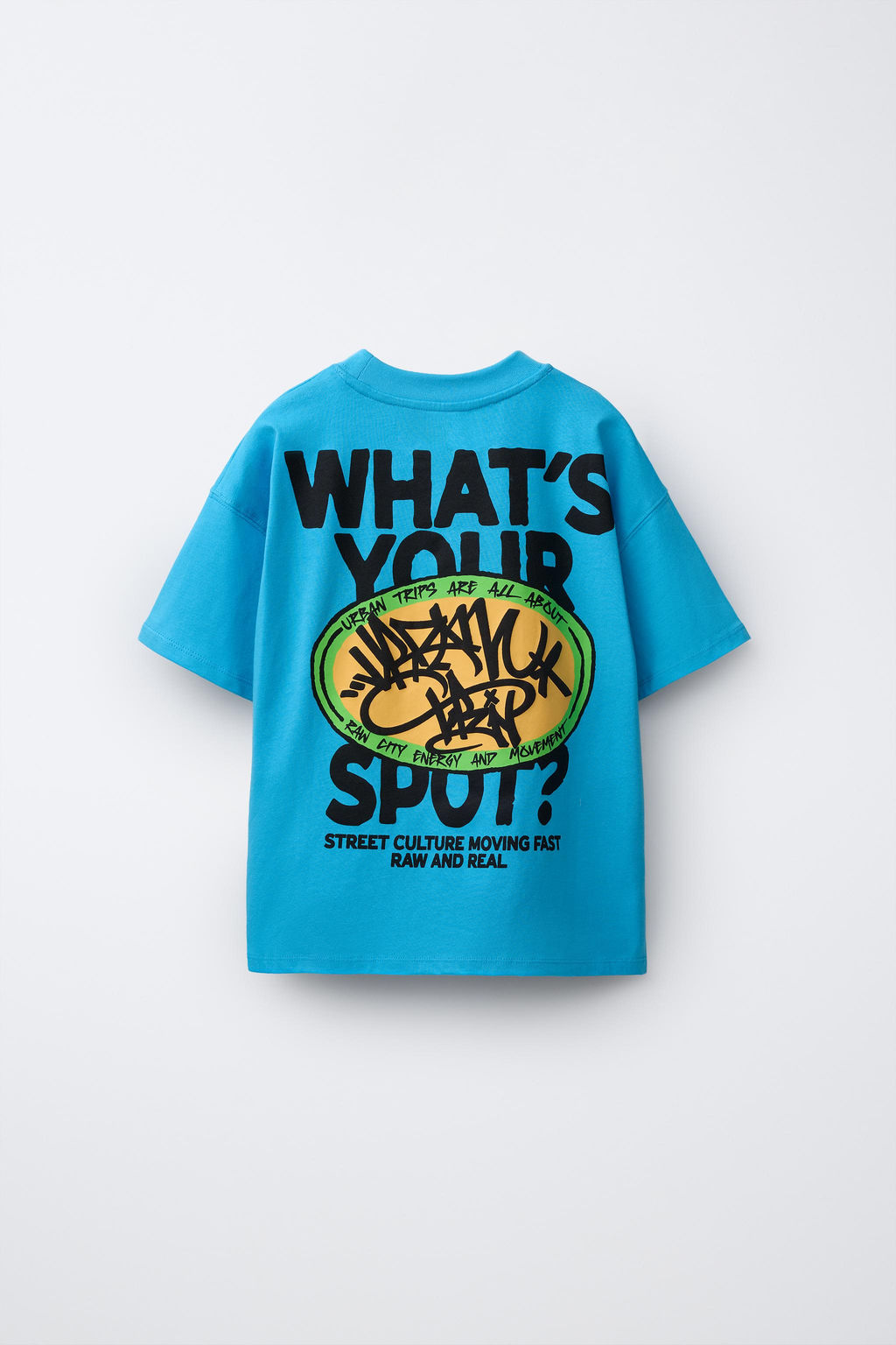 CAMISETA ESTAMPADO GRAFFITI / Azul - Zara фото 2
