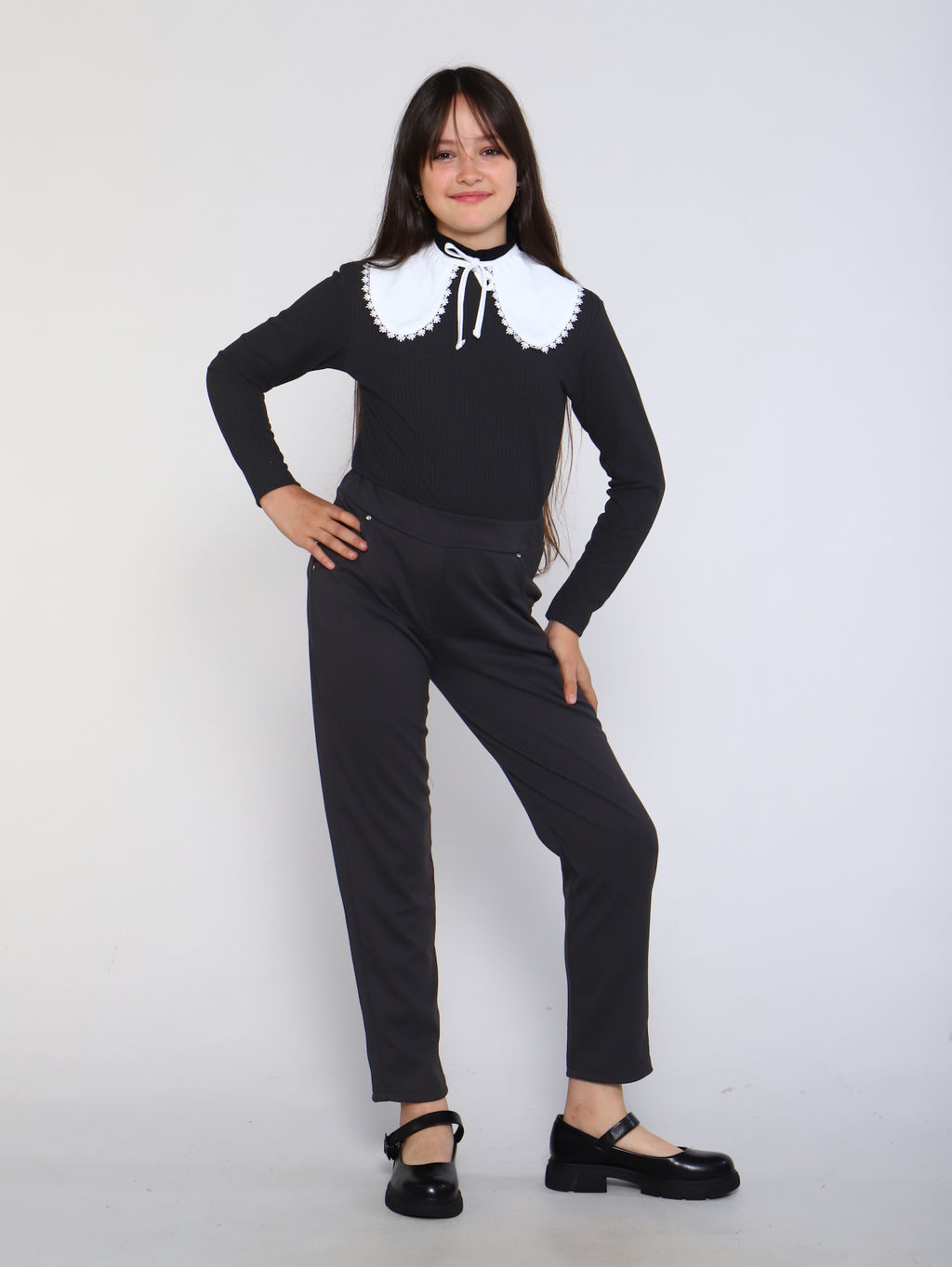 Воротничок "Линейка" белый