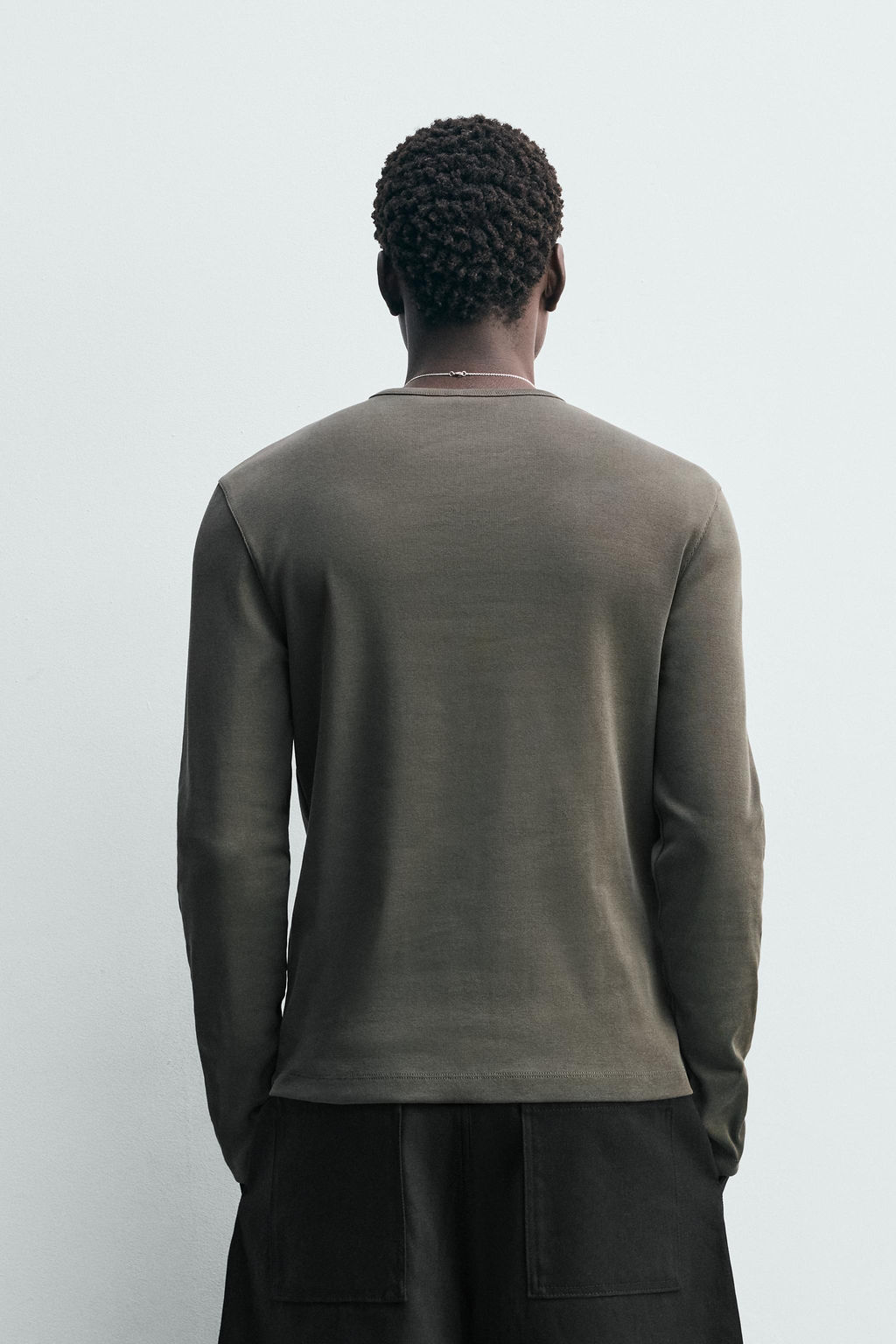 REGULAR FIT STRUCTURED T-SHIRT - Zara фото 3