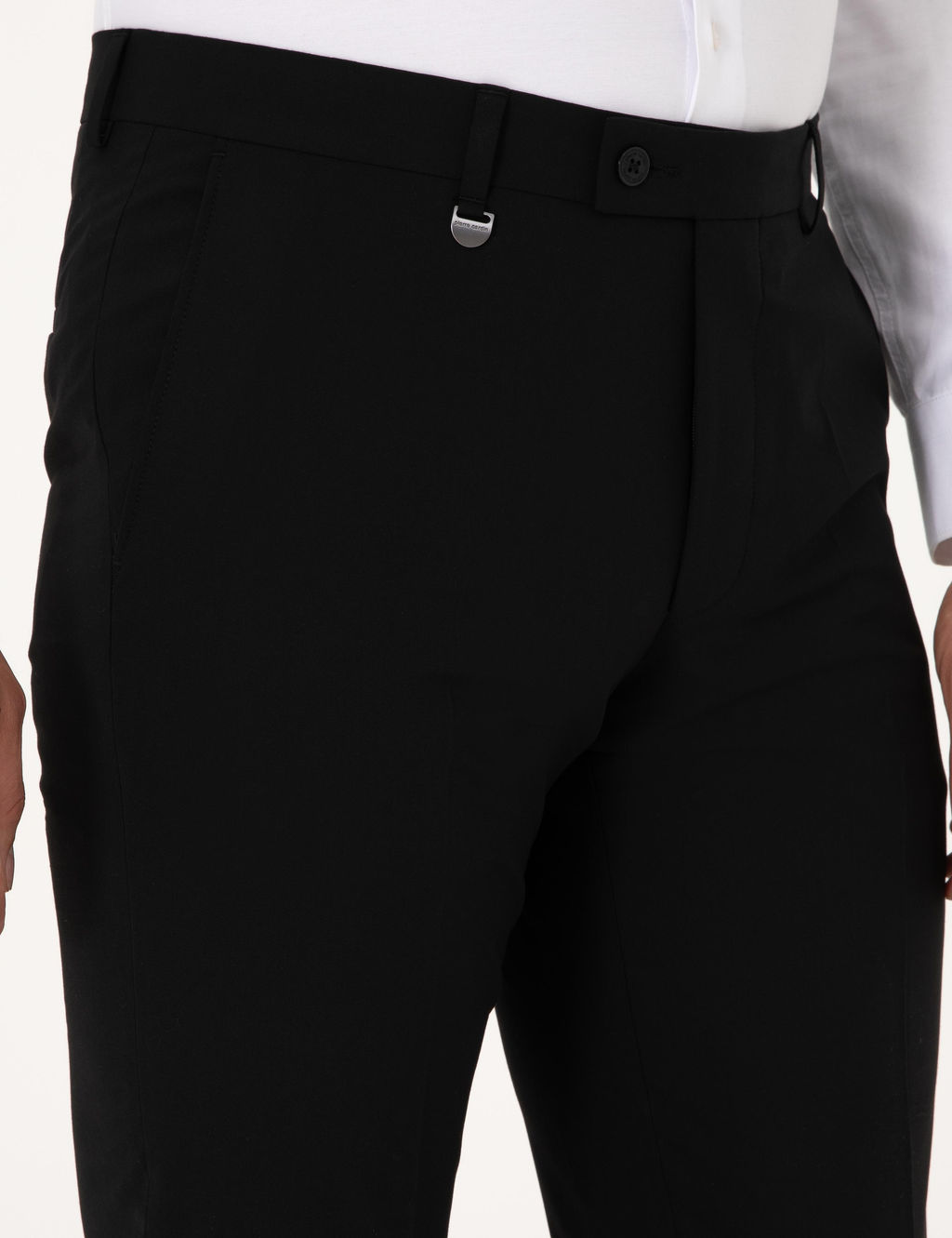 Siyah Slim Fit Kuma_ Pantolon