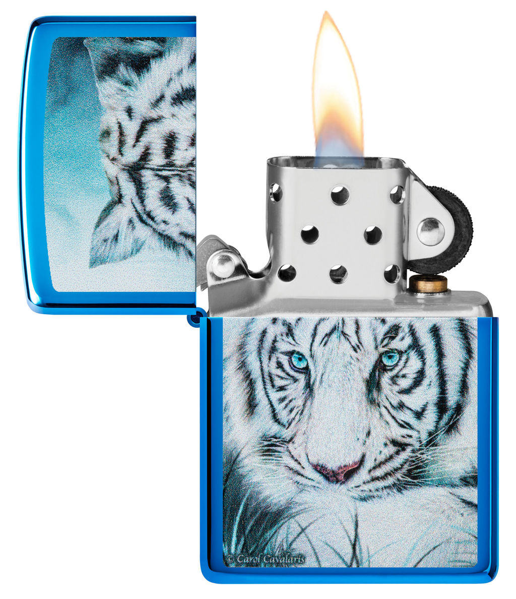 Зажигалка ZIPPO Белый тигр | White Tiger 48951  фото 3