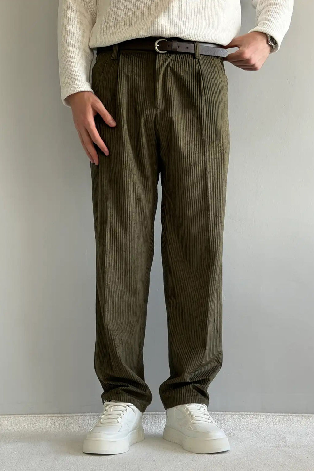 Kahverengi Erkek Baggy Fit Kadife Pantolon TMNAW26PL00022 - Trendyolmilla фото 27