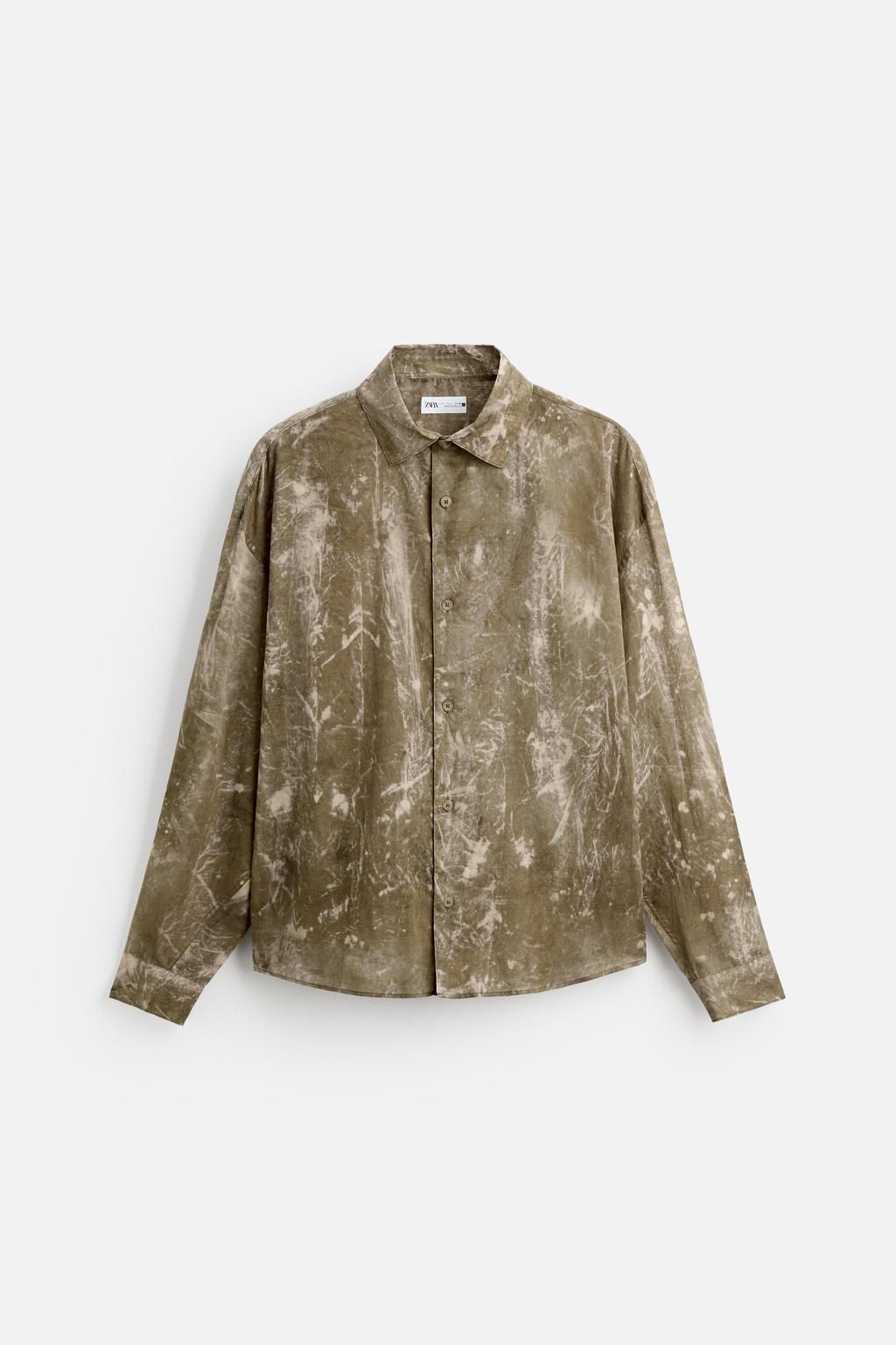 TIE-DYE FLOWING SHIRT - Zara фото 7