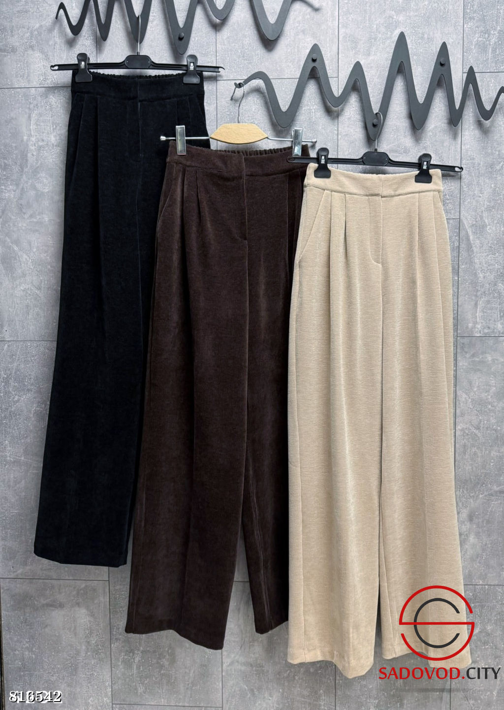 Вельветовые брюки с резинкой на спинке - Bruno фото 4