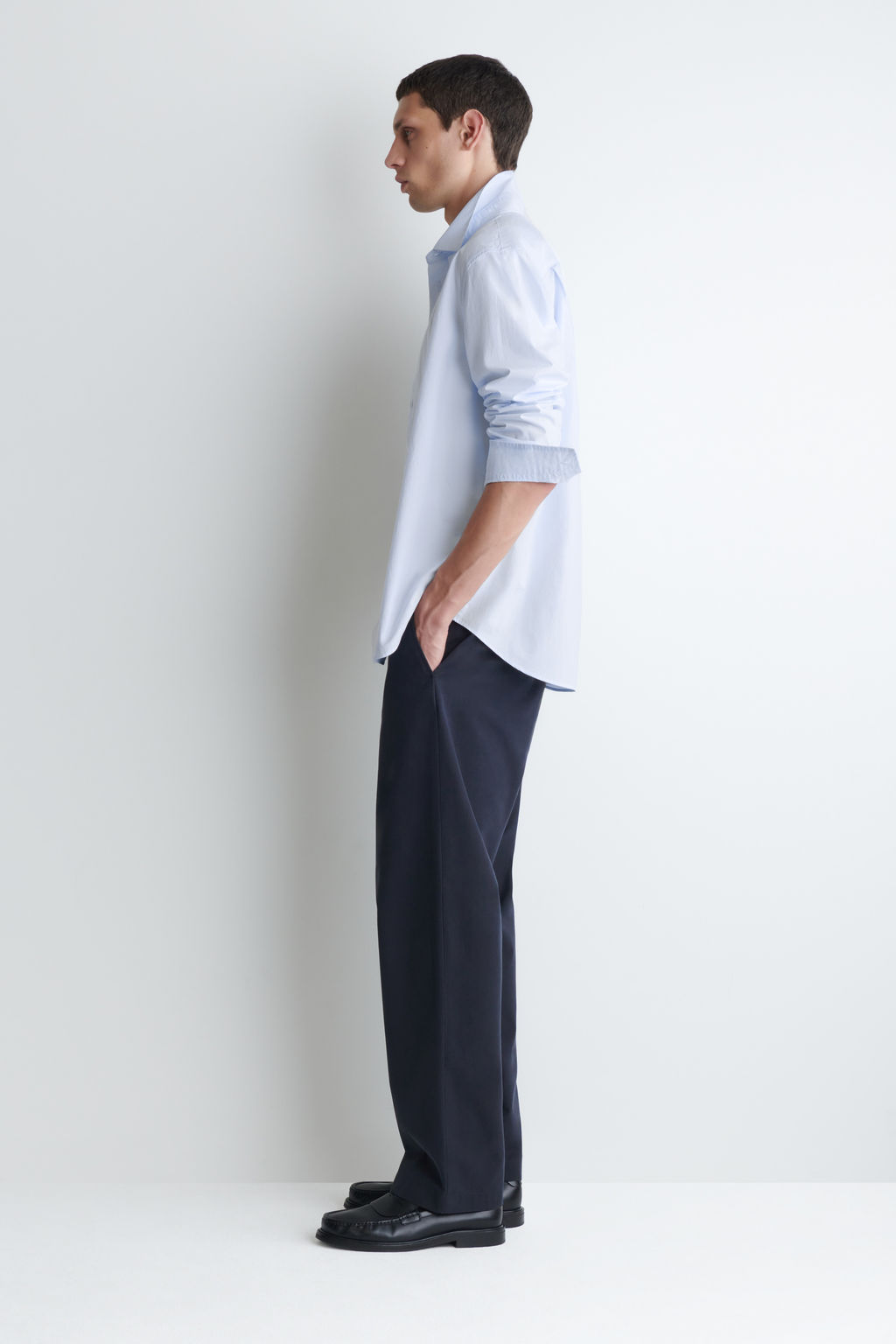 CAMISA DE POPEL?N DE ALGOD?N PIMA RELAXED FIT - H&m фото 8
